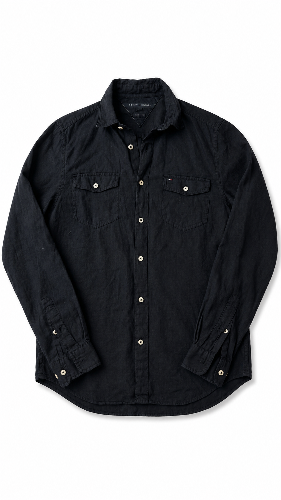1. Tommy Hilfiger — Camisa Lino, Talla M