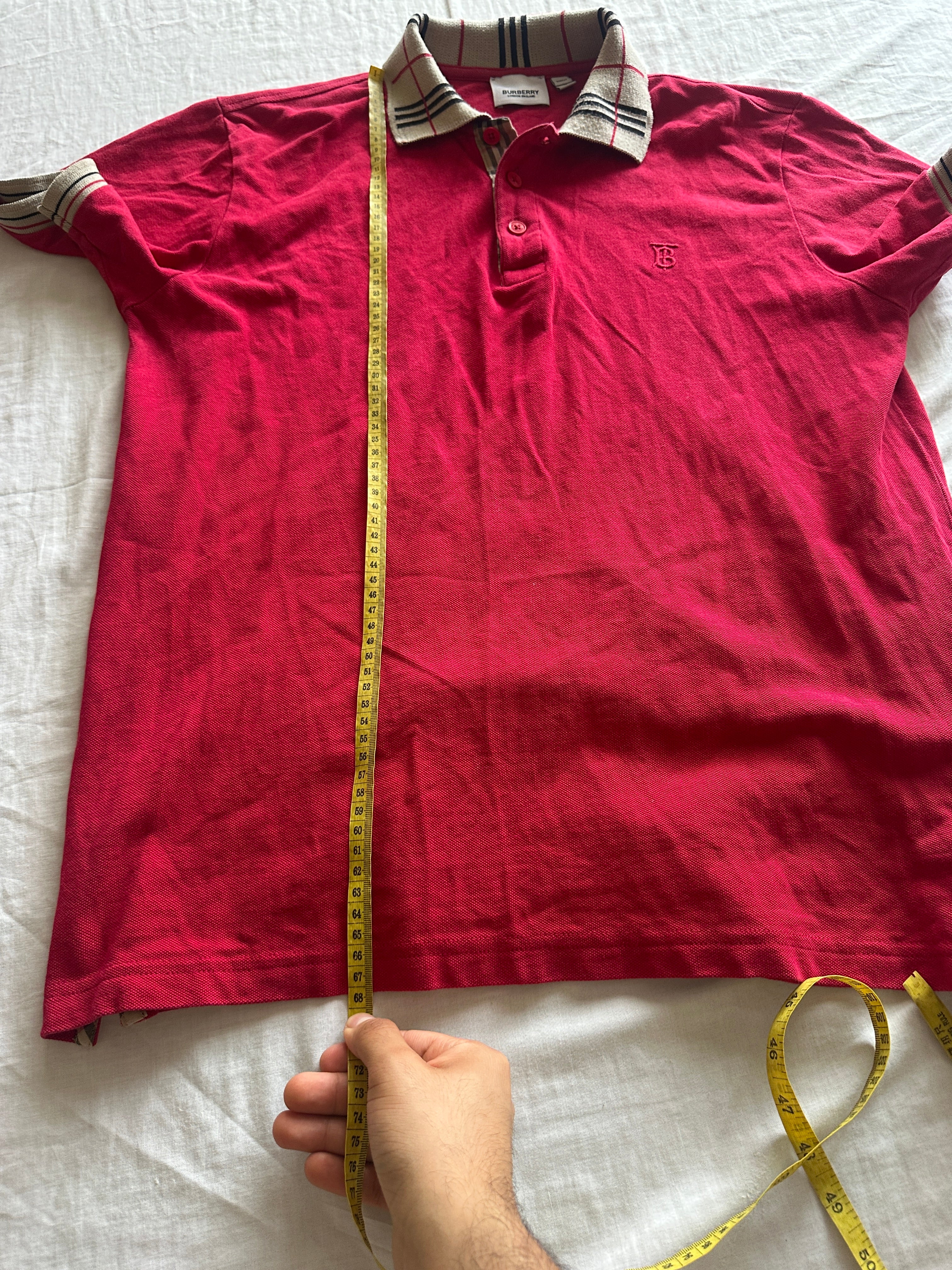 Burberry — Camisero Rojo, Talla L