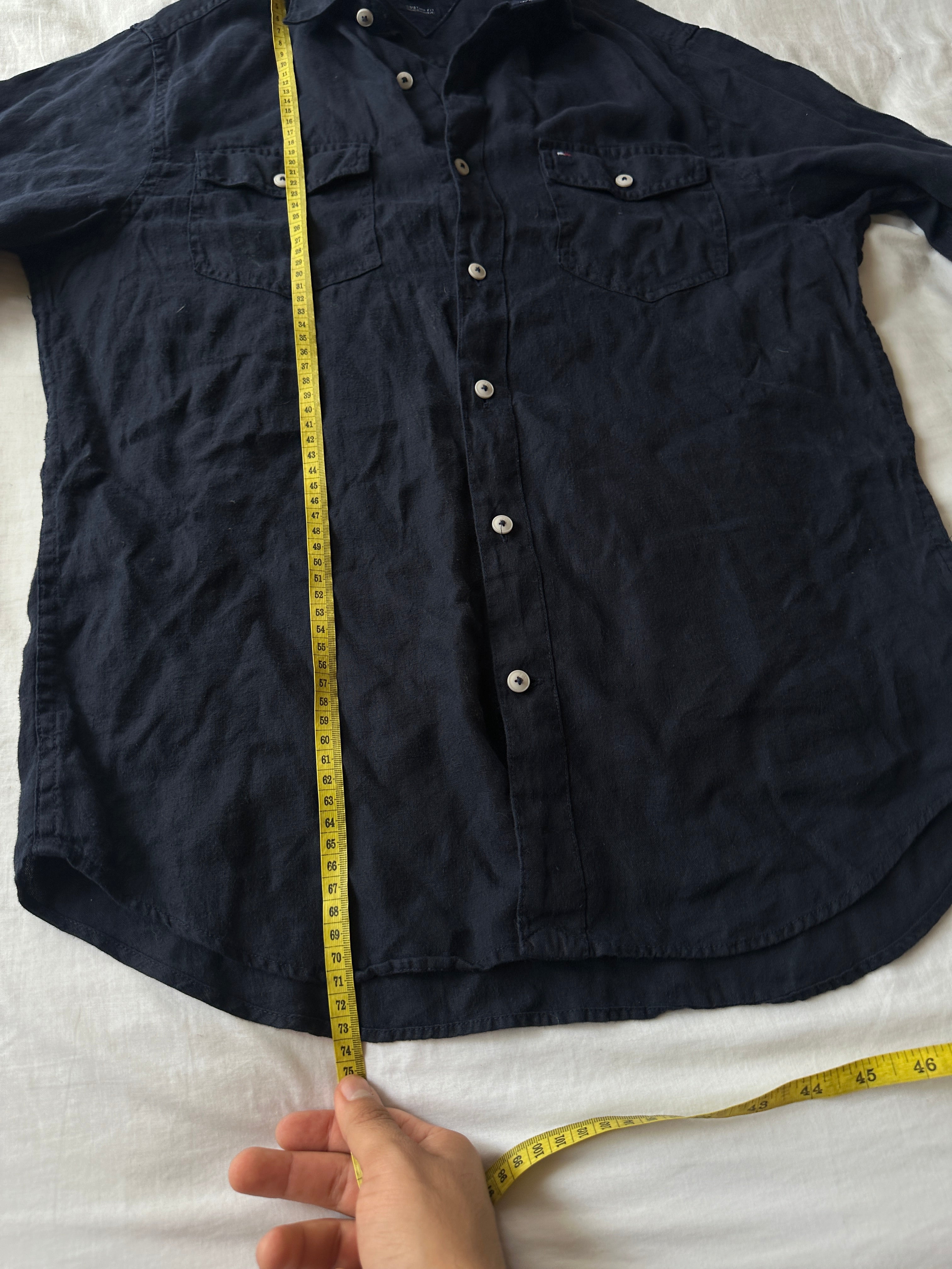 1. Tommy Hilfiger — Camisa Lino, Talla M