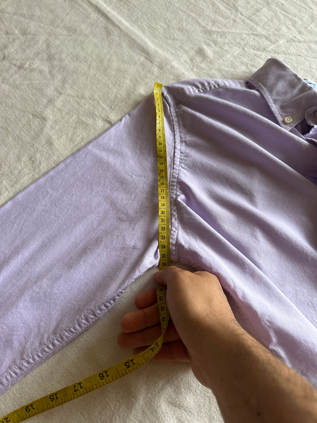 1. Tommy Hilfiger — Camisa Morada Claro, Talla XS
