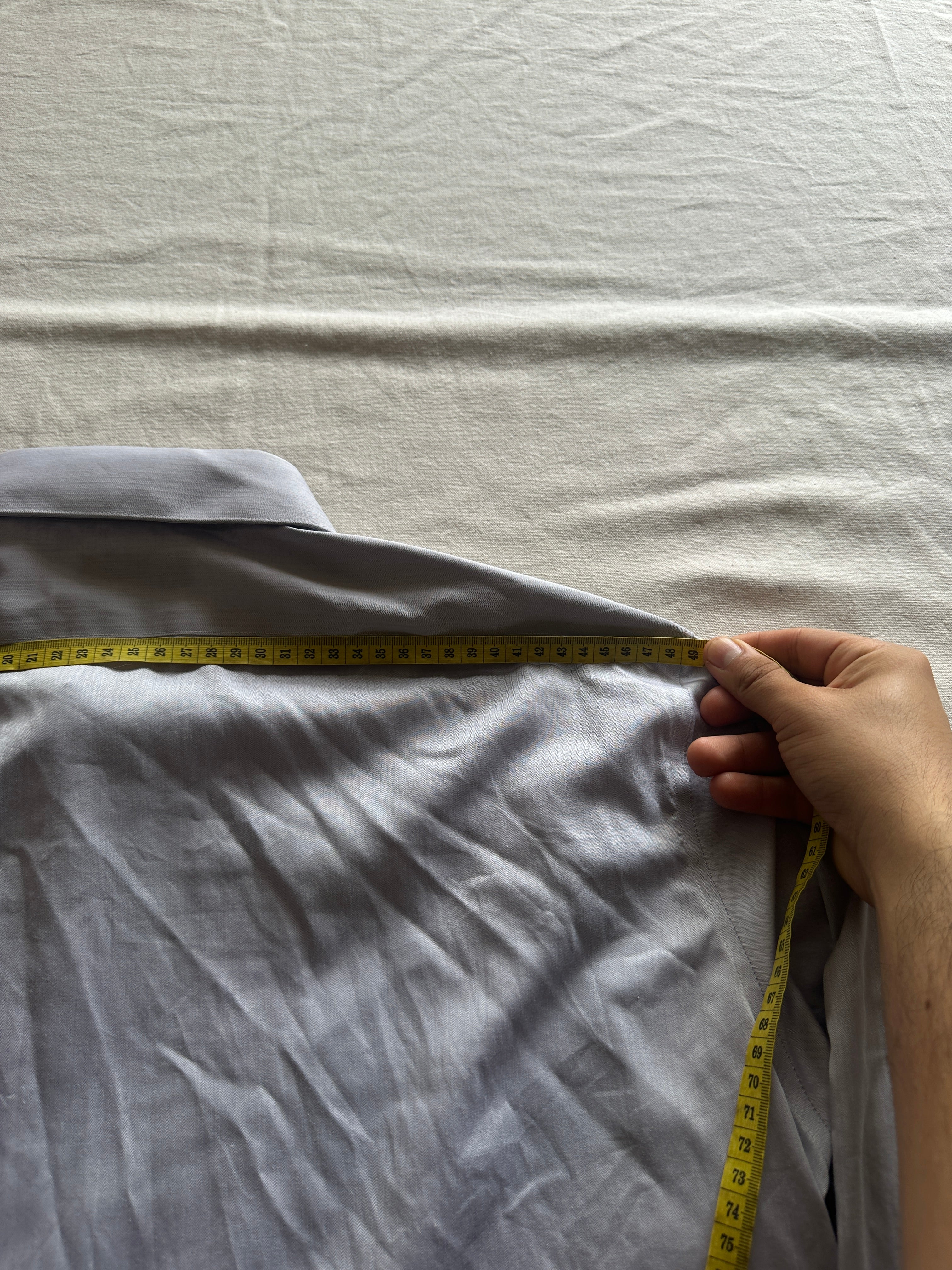 Calvin Klein — Camisa Plomo Claro, Talla L