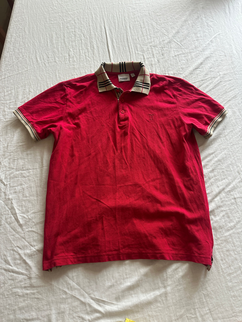 Burberry — Camisero Rojo, Talla L
