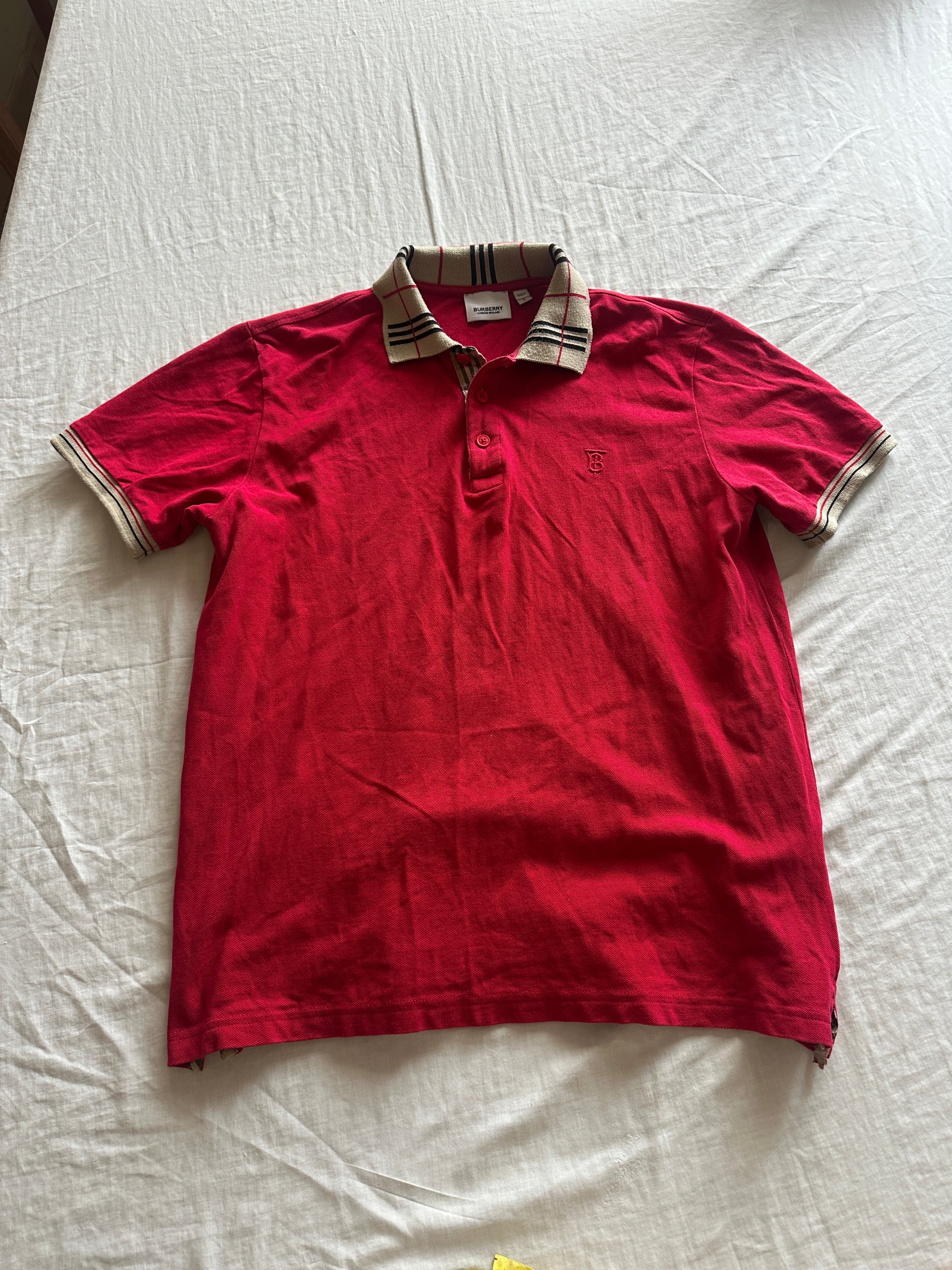 Burberry — Camisero Rojo, Talla L