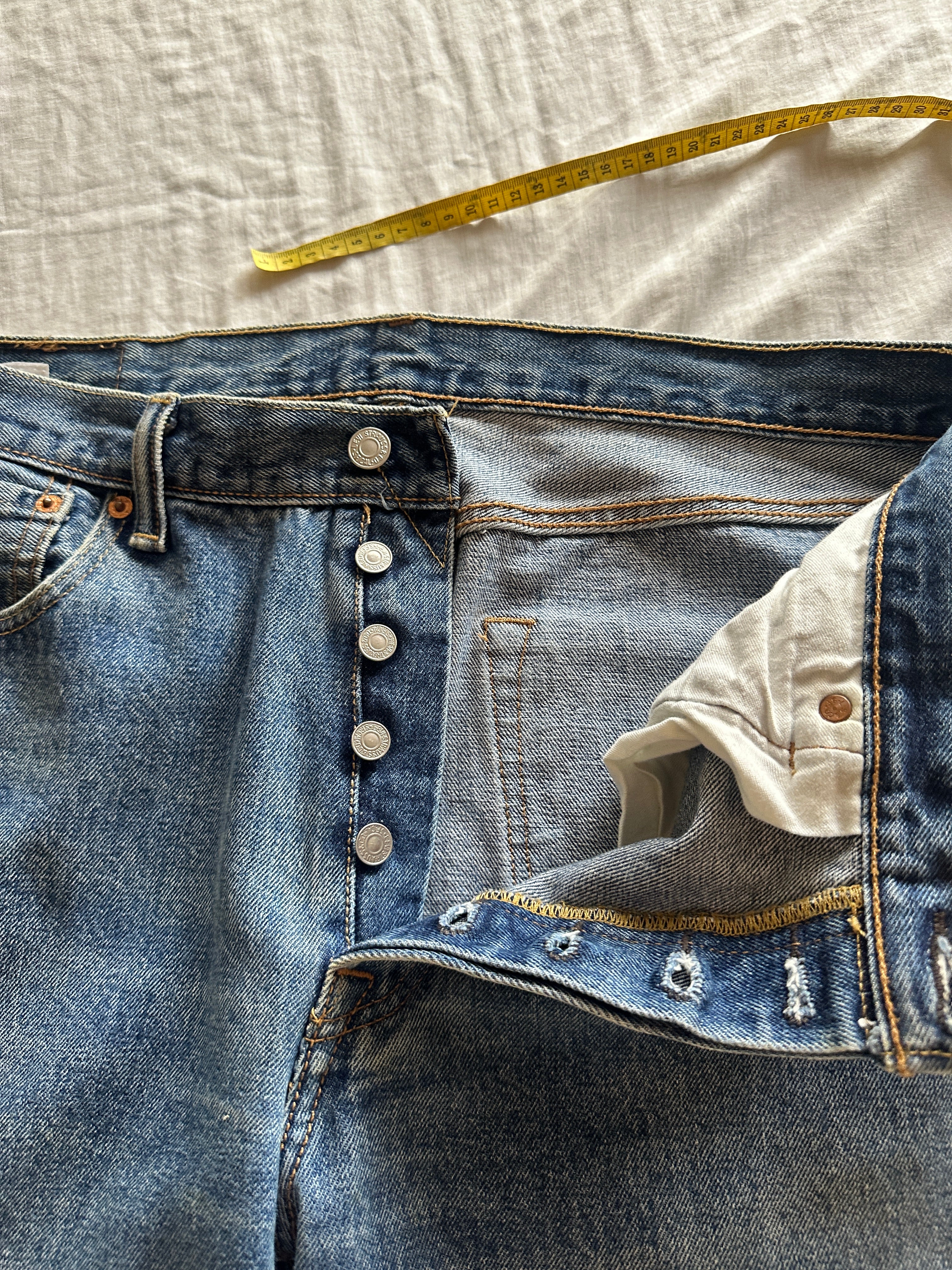 Levi’s 501 — Baggy Jean Botones, Talla 34x32