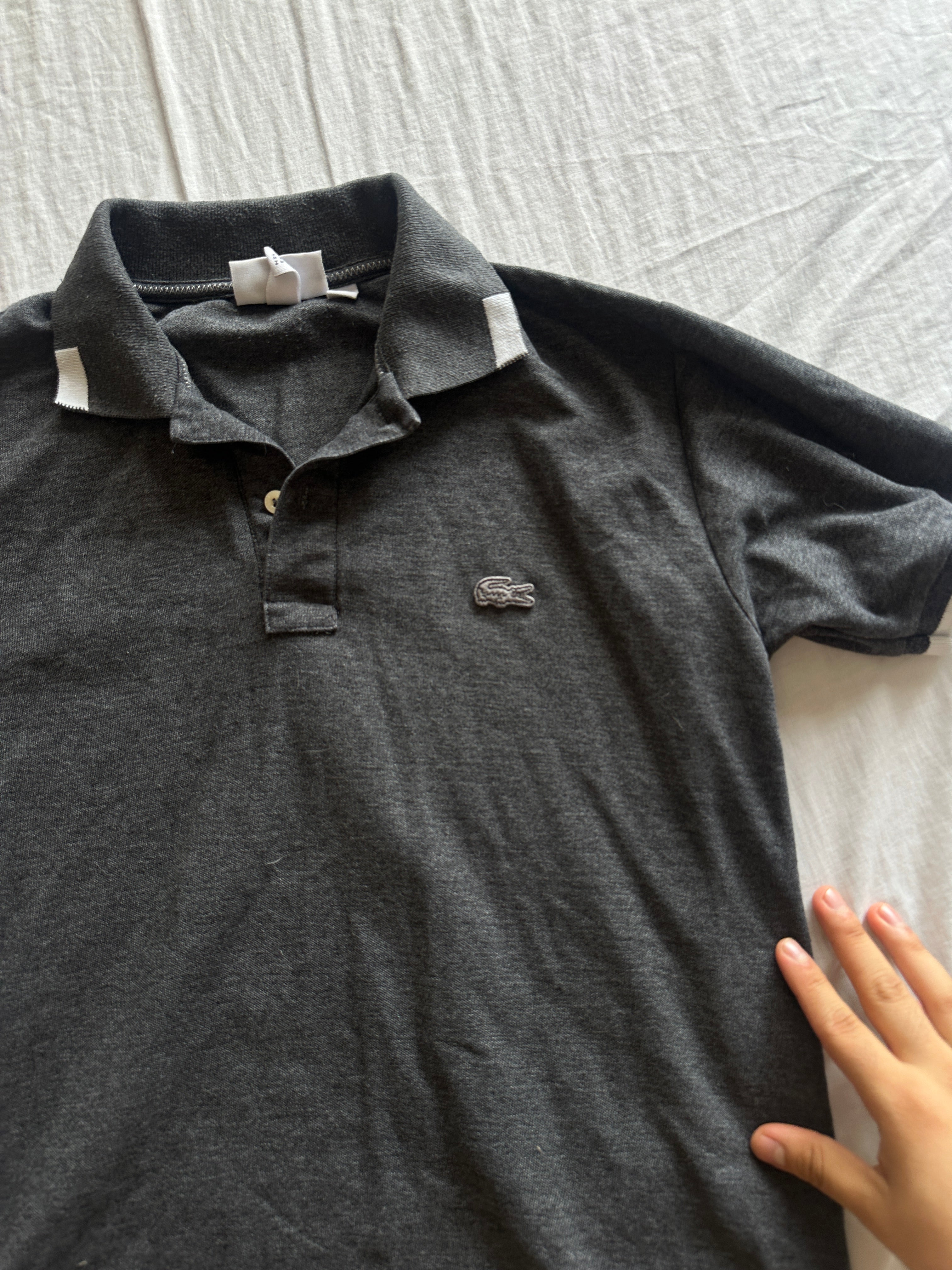 Lacoste — Camisero Gris, Talla L