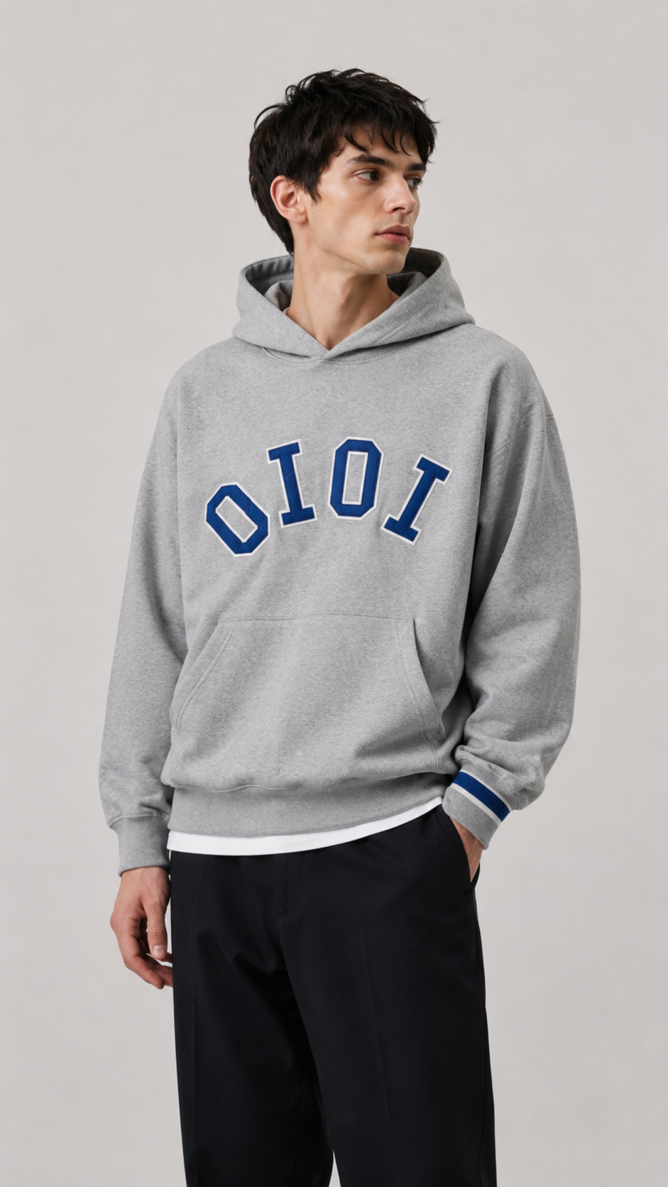 OiOi — Hoodie Plomo, Talla M