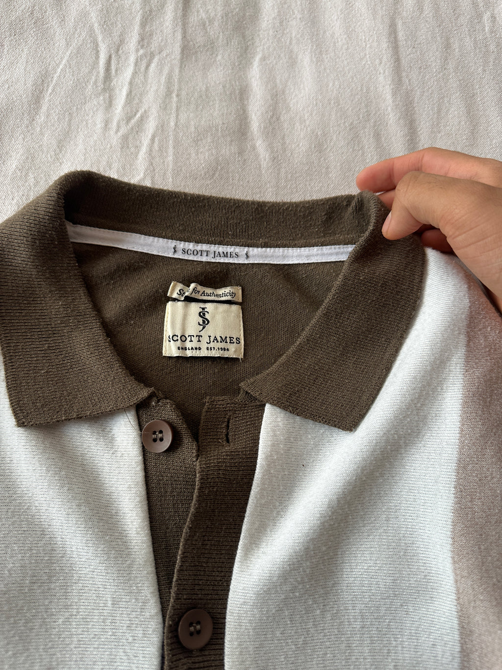 Scott James — Camisero Hilo, Talla M