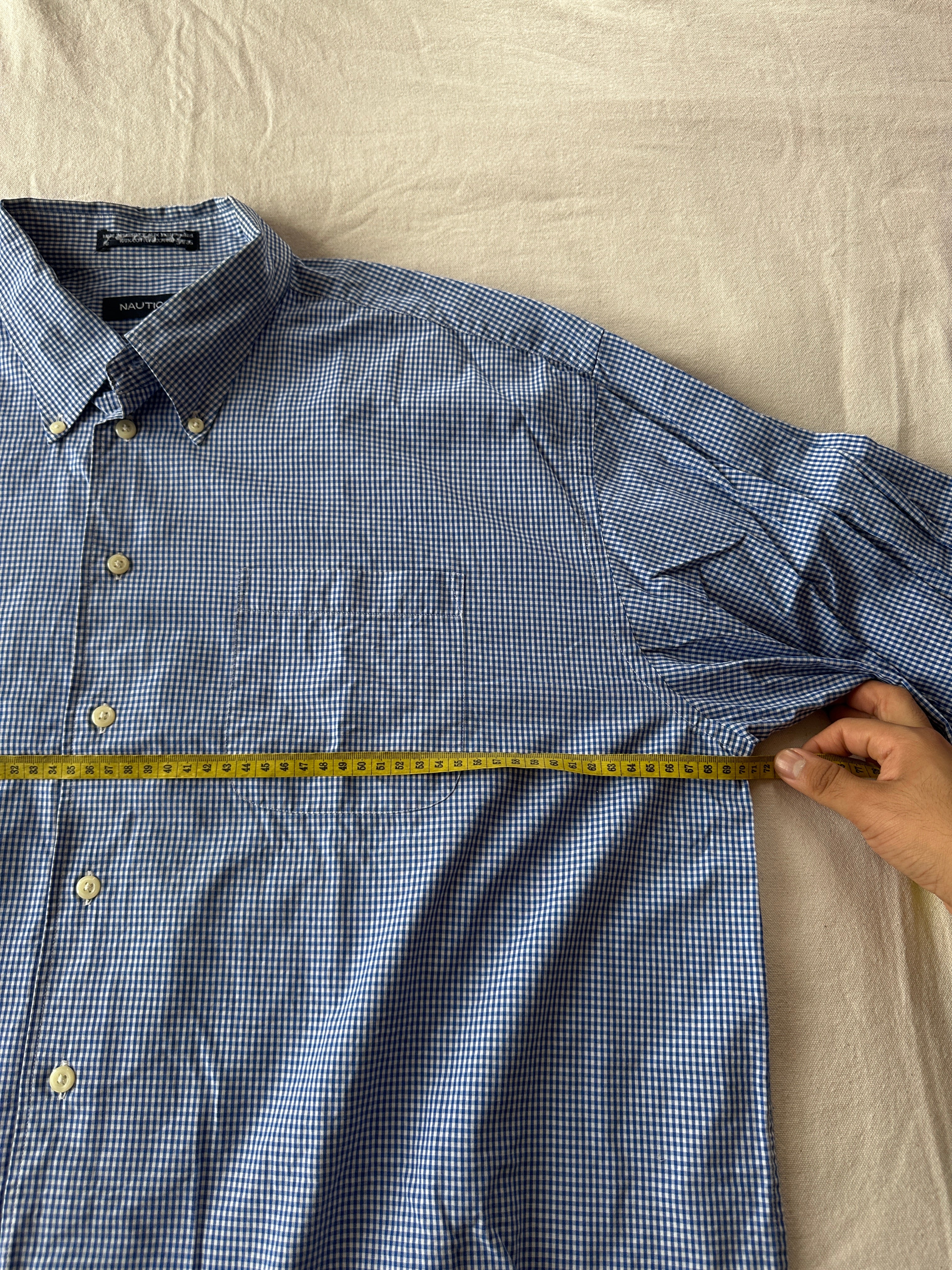 Náutica — Camisa Cuadros, Talla XL