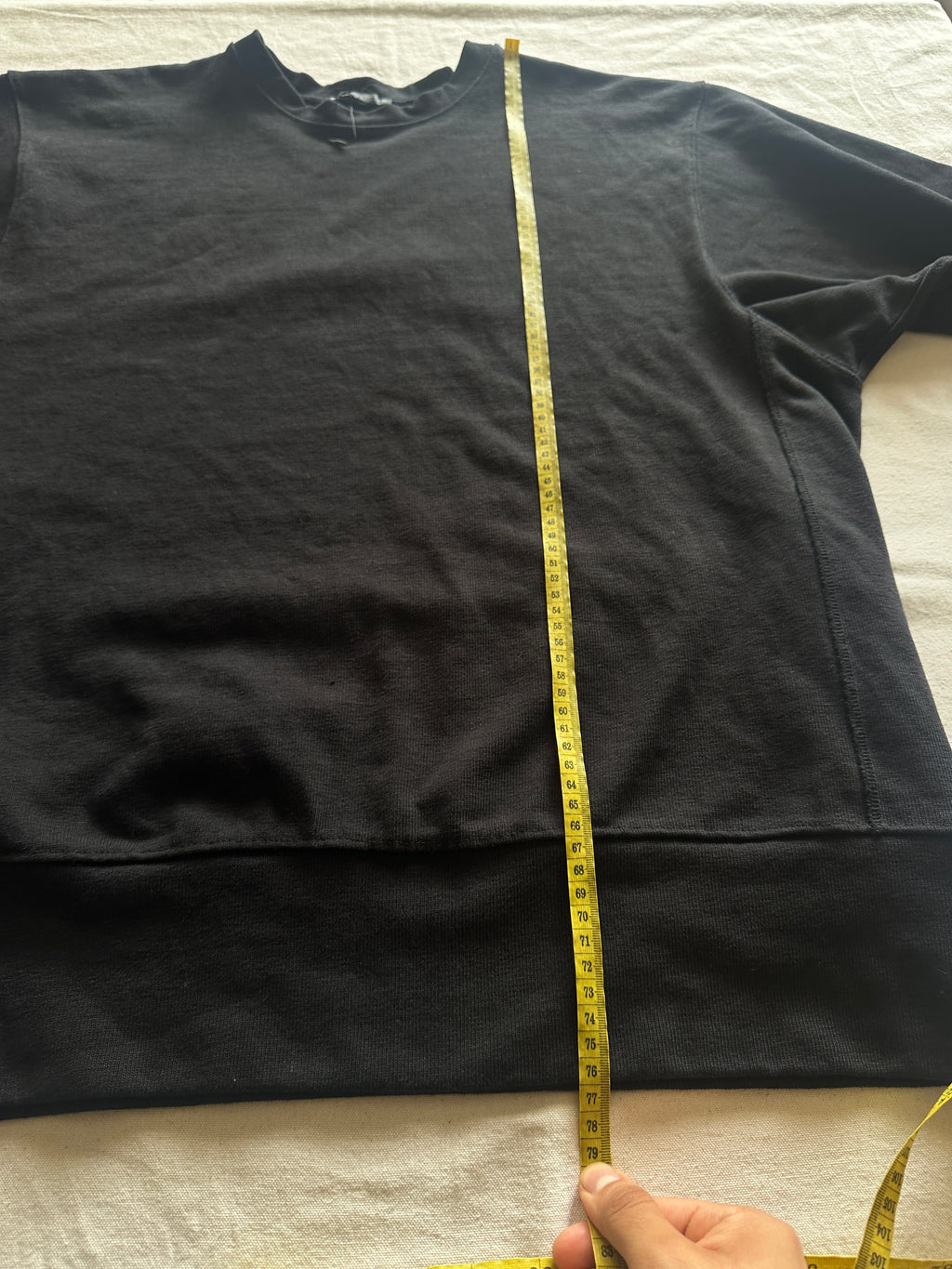 Zara — Crewneck Negro, Talla XS
