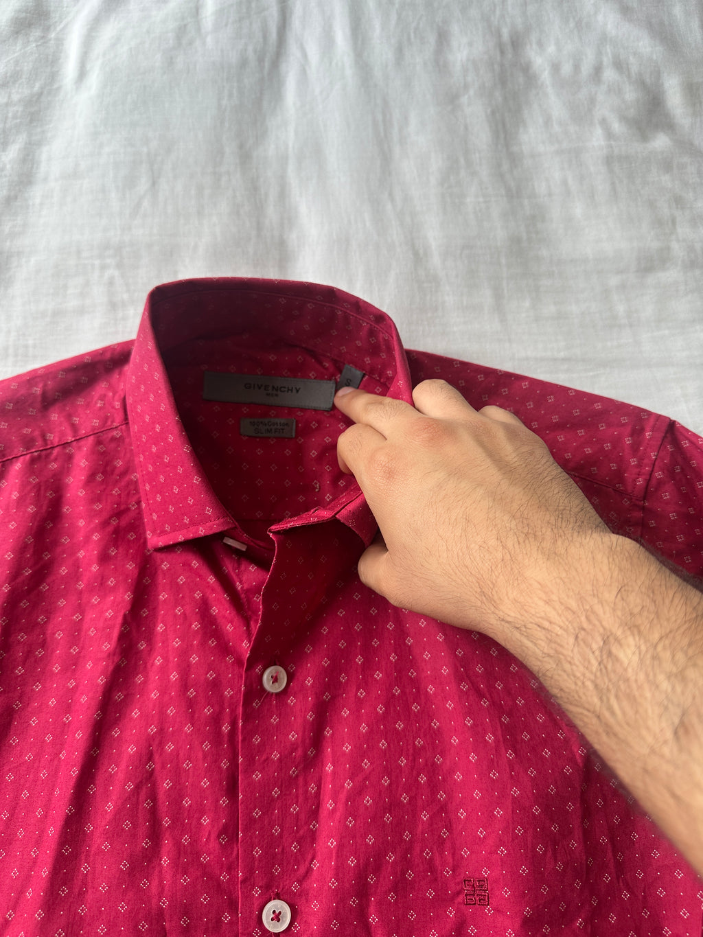 Givenchy — Camisa Roja, Talla S