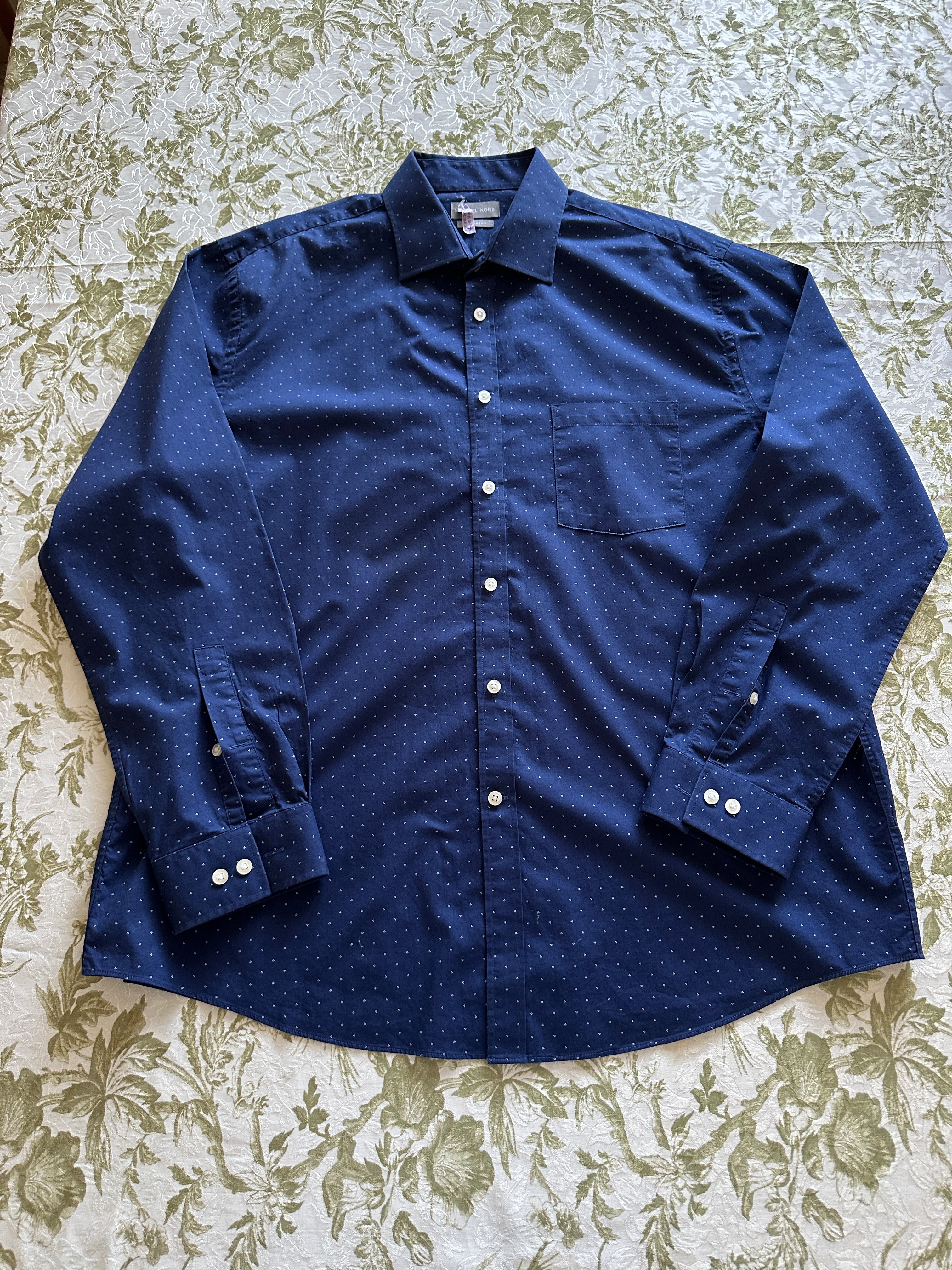 Michael Kors — Camisa Azul, Talla L