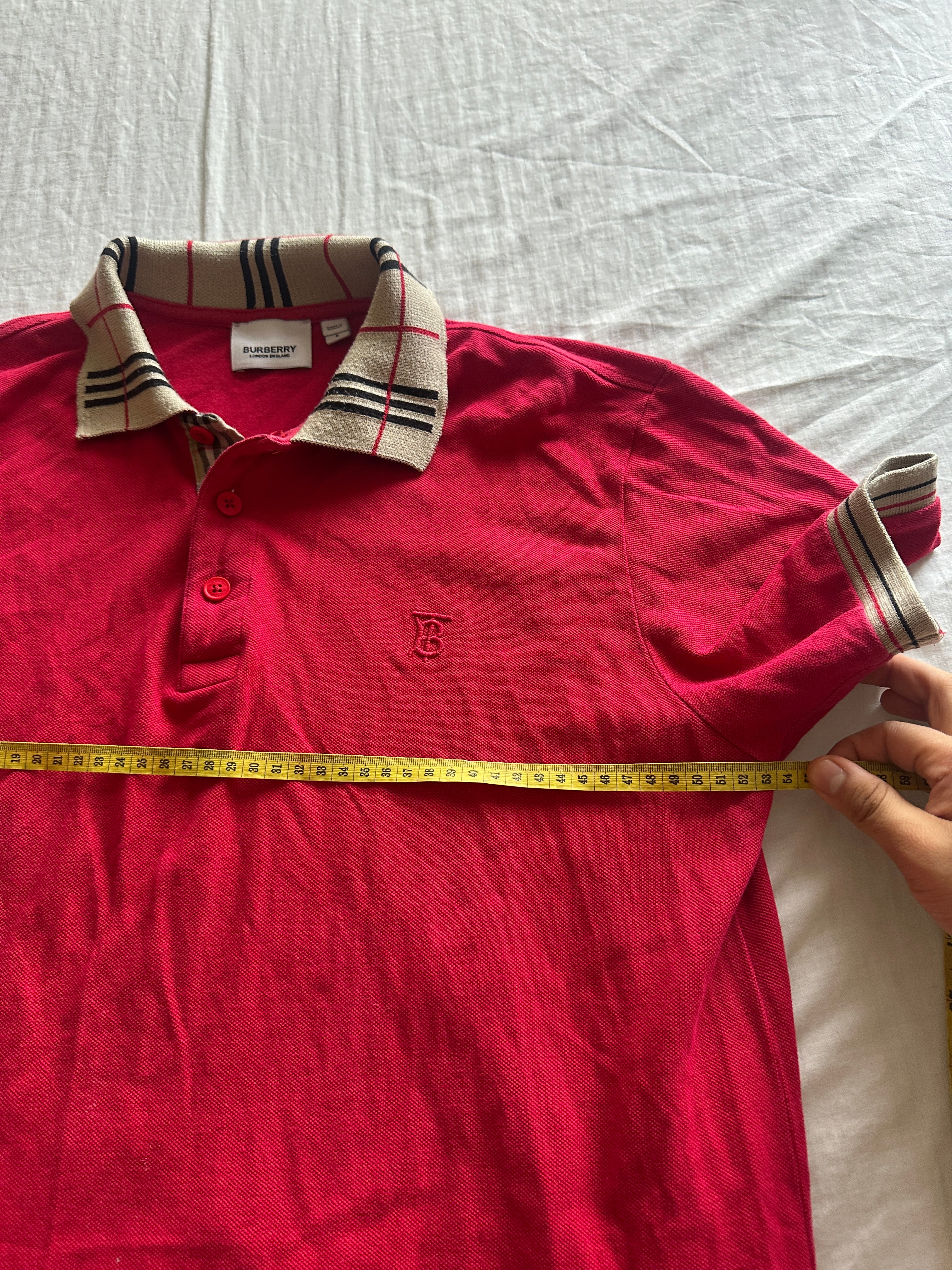 Burberry — Camisero Rojo, Talla L
