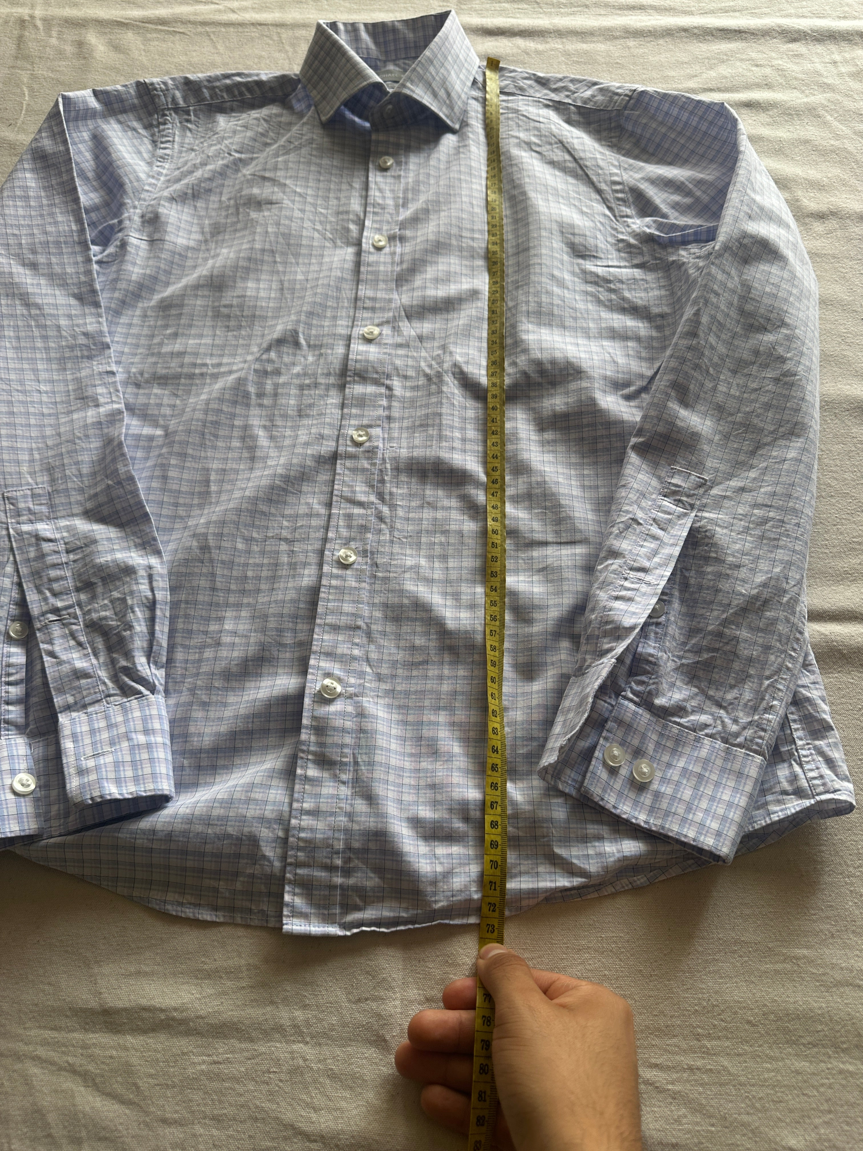 Michael Kors — Camisa Cuadros Slimfit, Talla L