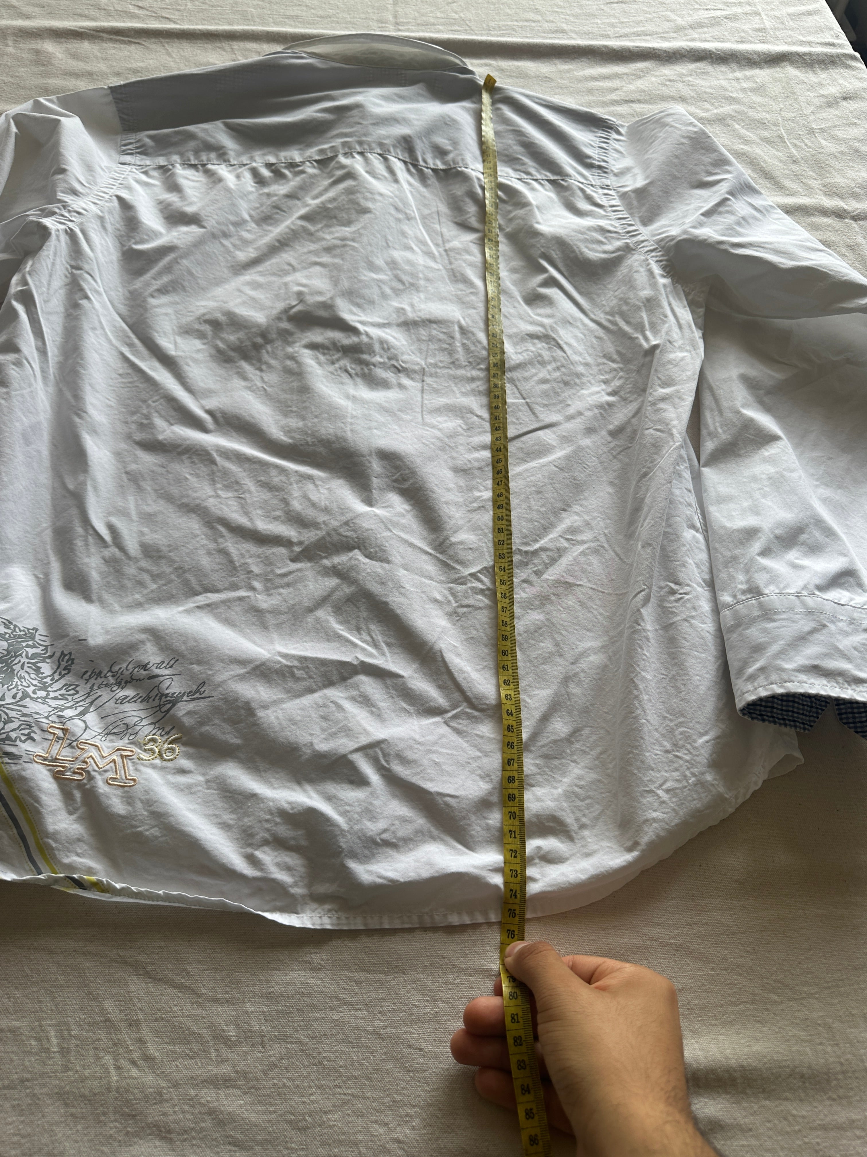 La Martina — Camisa Blanca Coleccion UK, Talla L