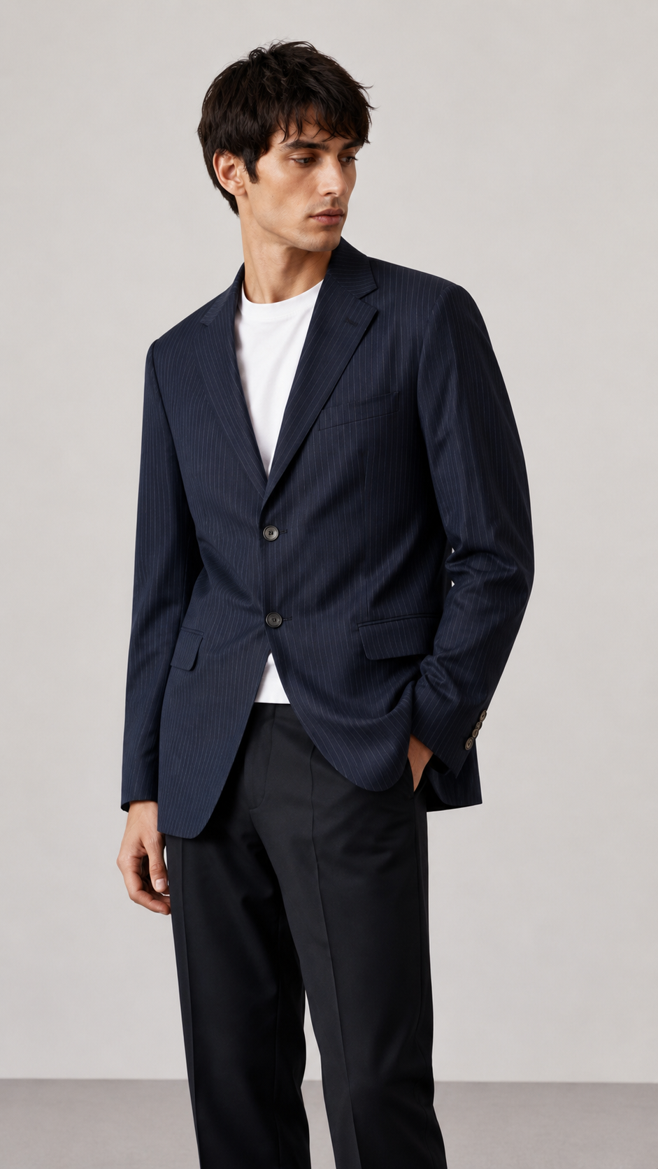 Busan Korea — Blazer Azul, Talla L