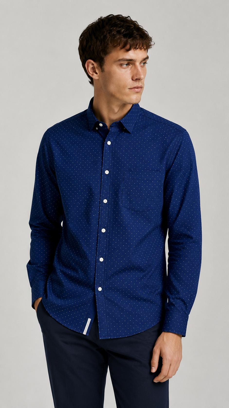 Michael Kors — Camisa Azul, Talla L