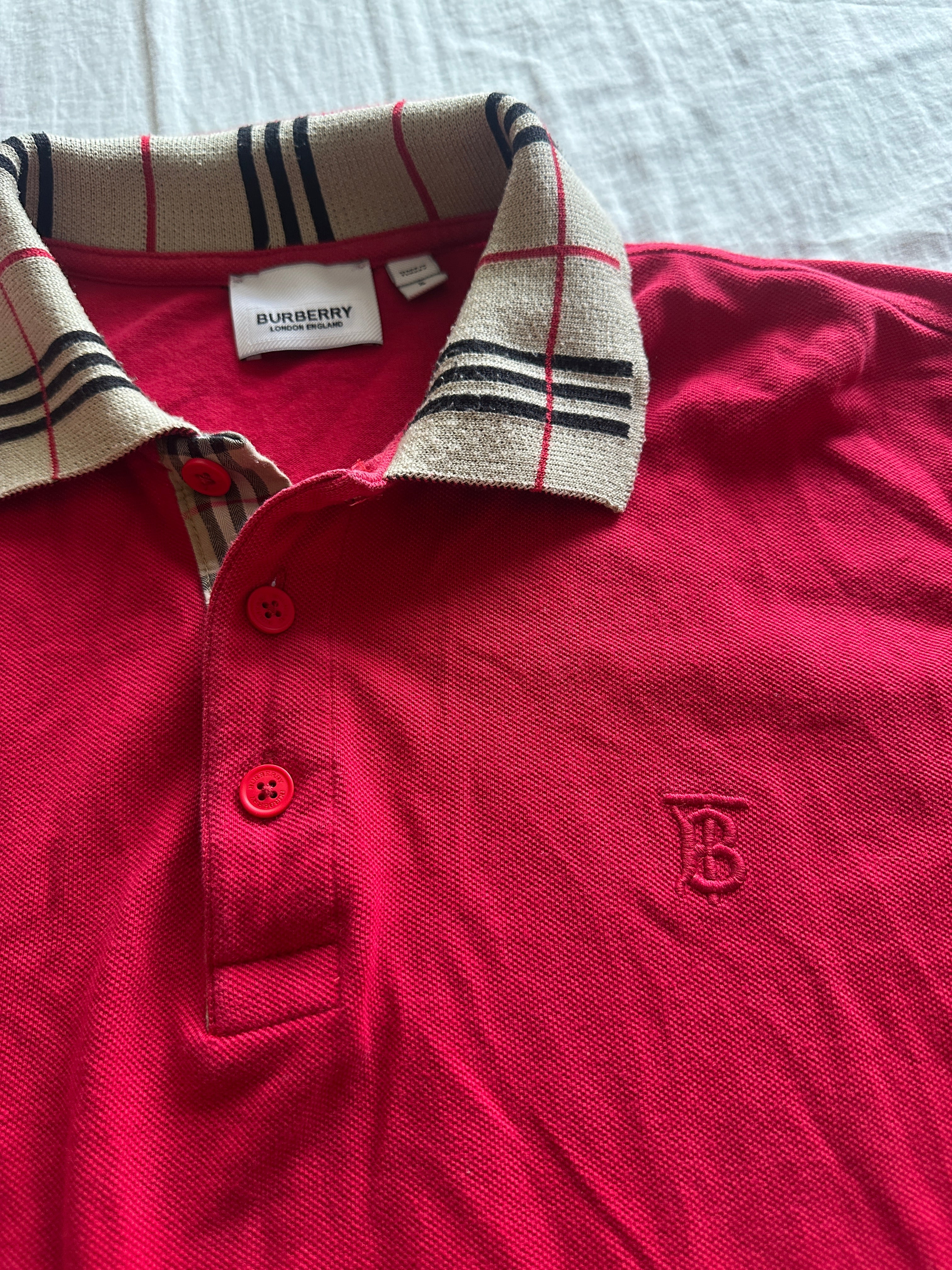 Burberry — Camisero Rojo, Talla L