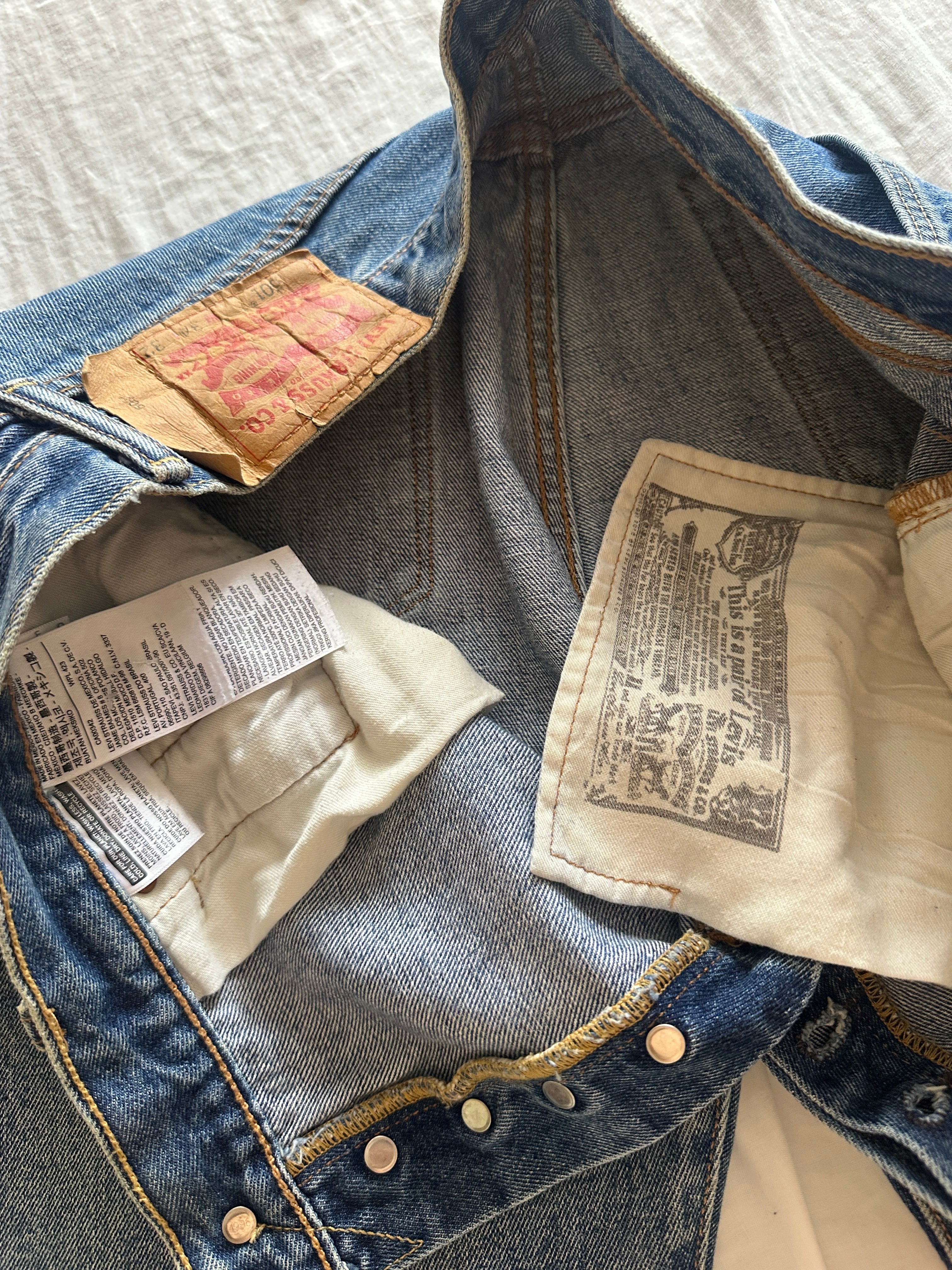 Levi’s 501 — Baggy Jean Botones, Talla 34x32