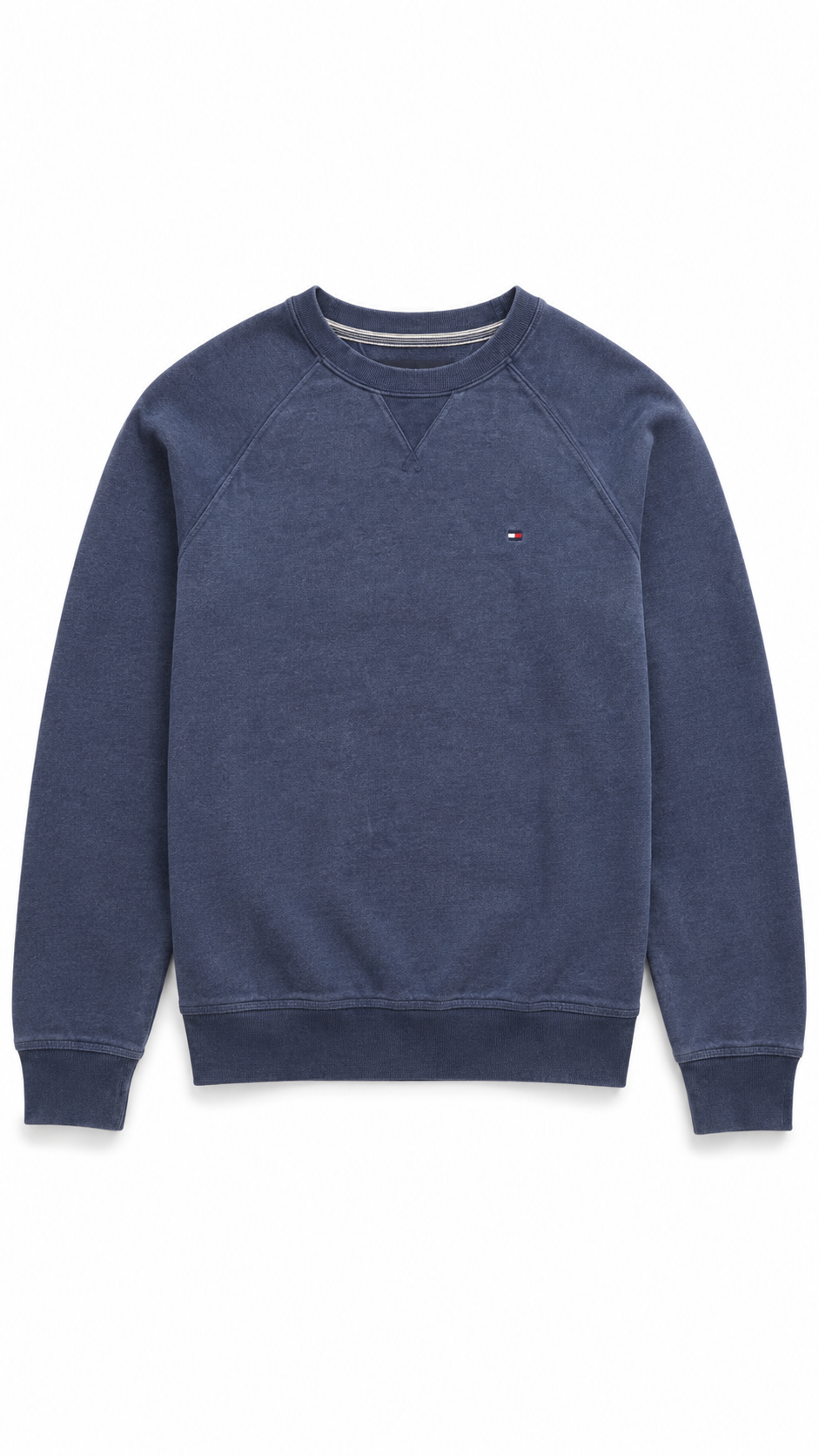 1. Tommy Hilfiger — Crewneck Azul, Talla XS