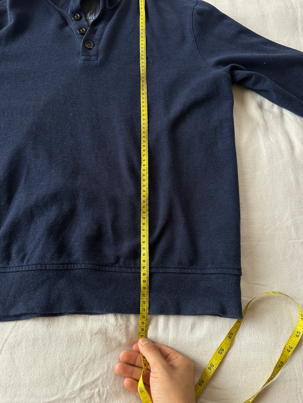 Brooks Brothers — Quarterzip Azul, Talla L