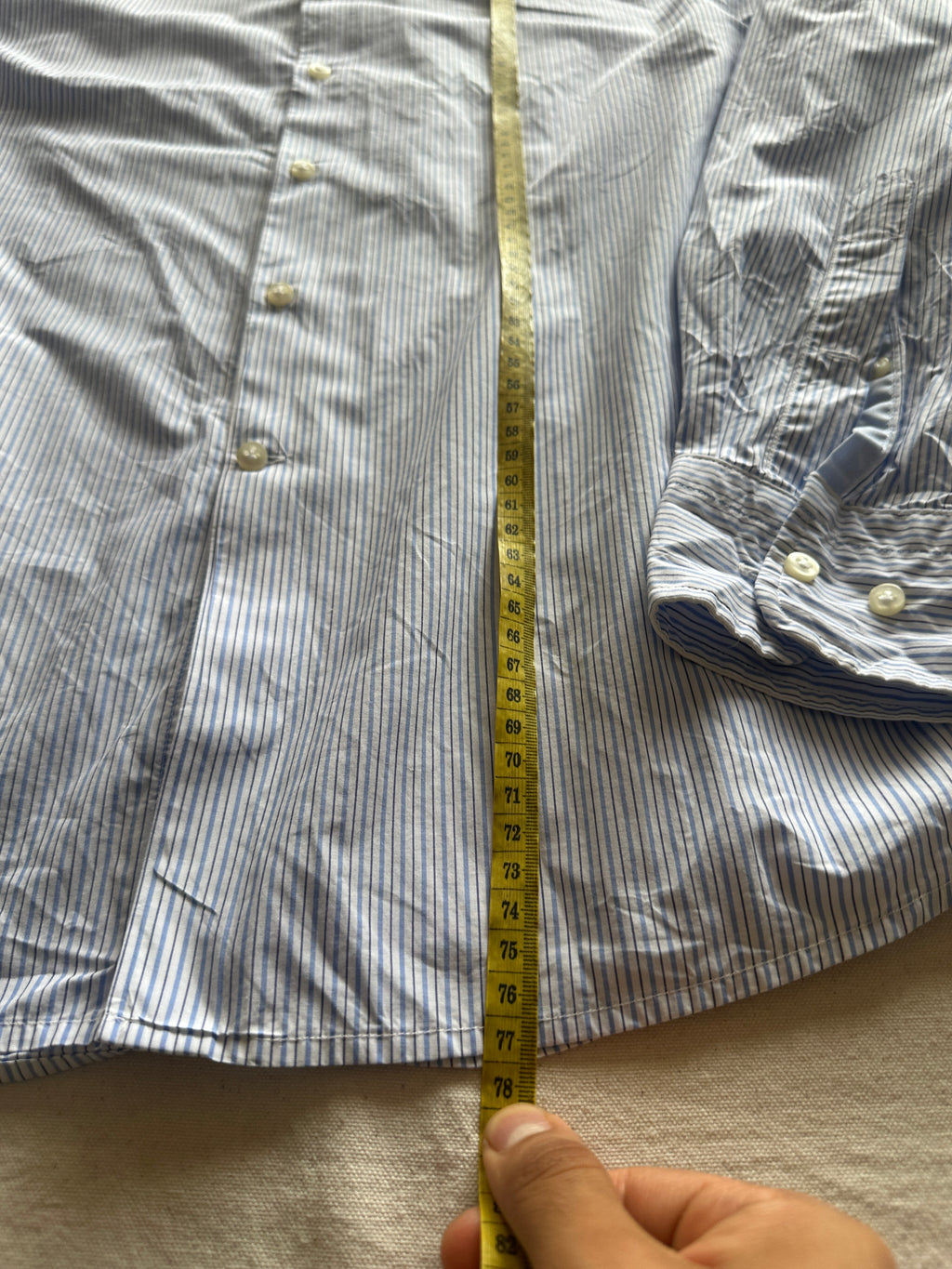 La Martina — Camisa Rayas Blue Tag, Talla XL