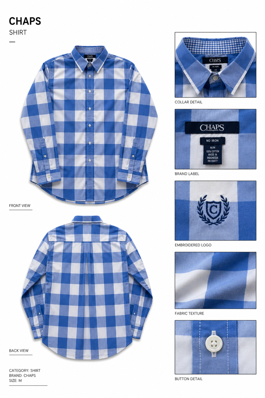 Ralph Lauren — Camisa Dama, Talla XS