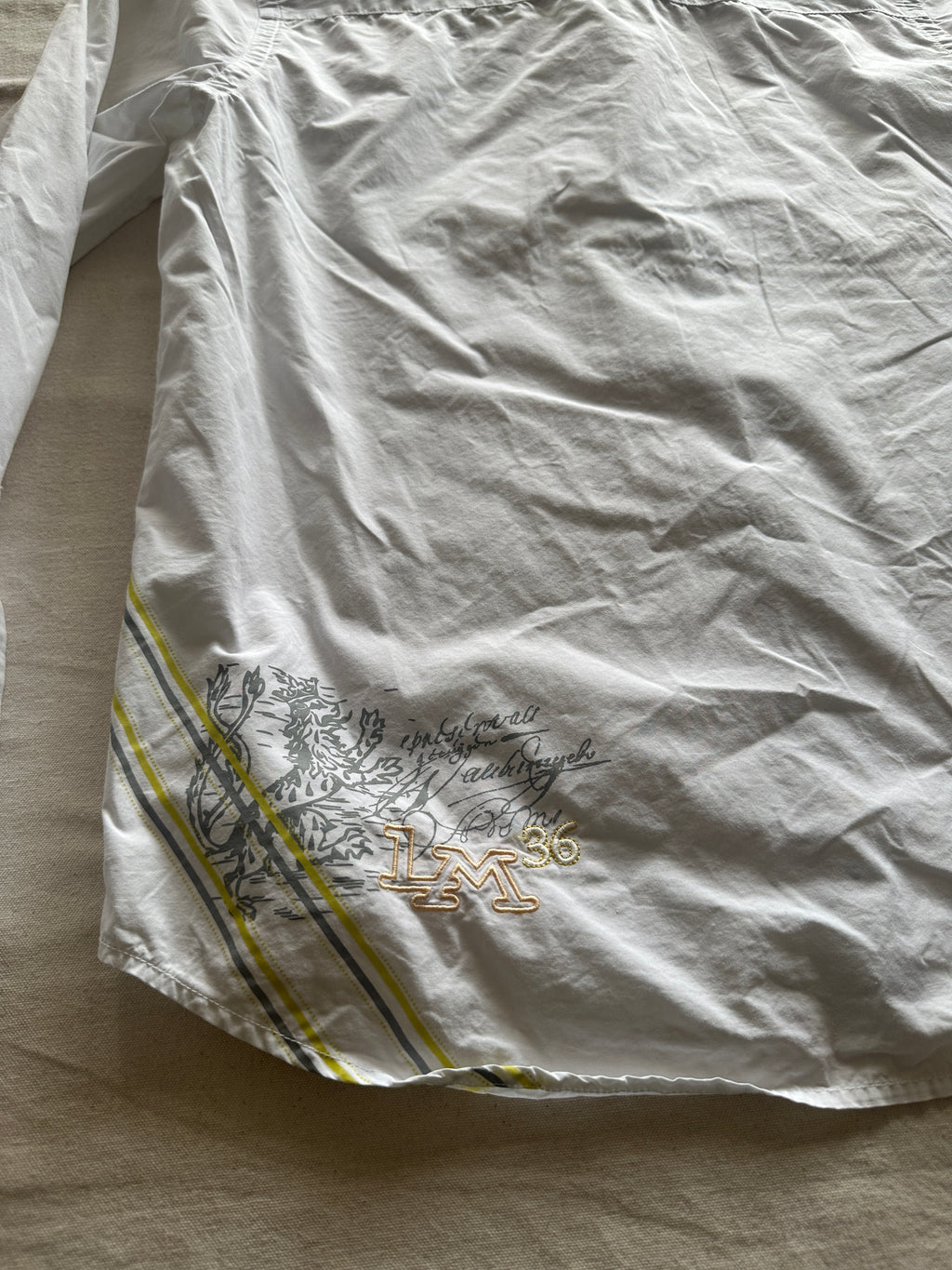 La Martina — Camisa Blanca Coleccion UK, Talla L