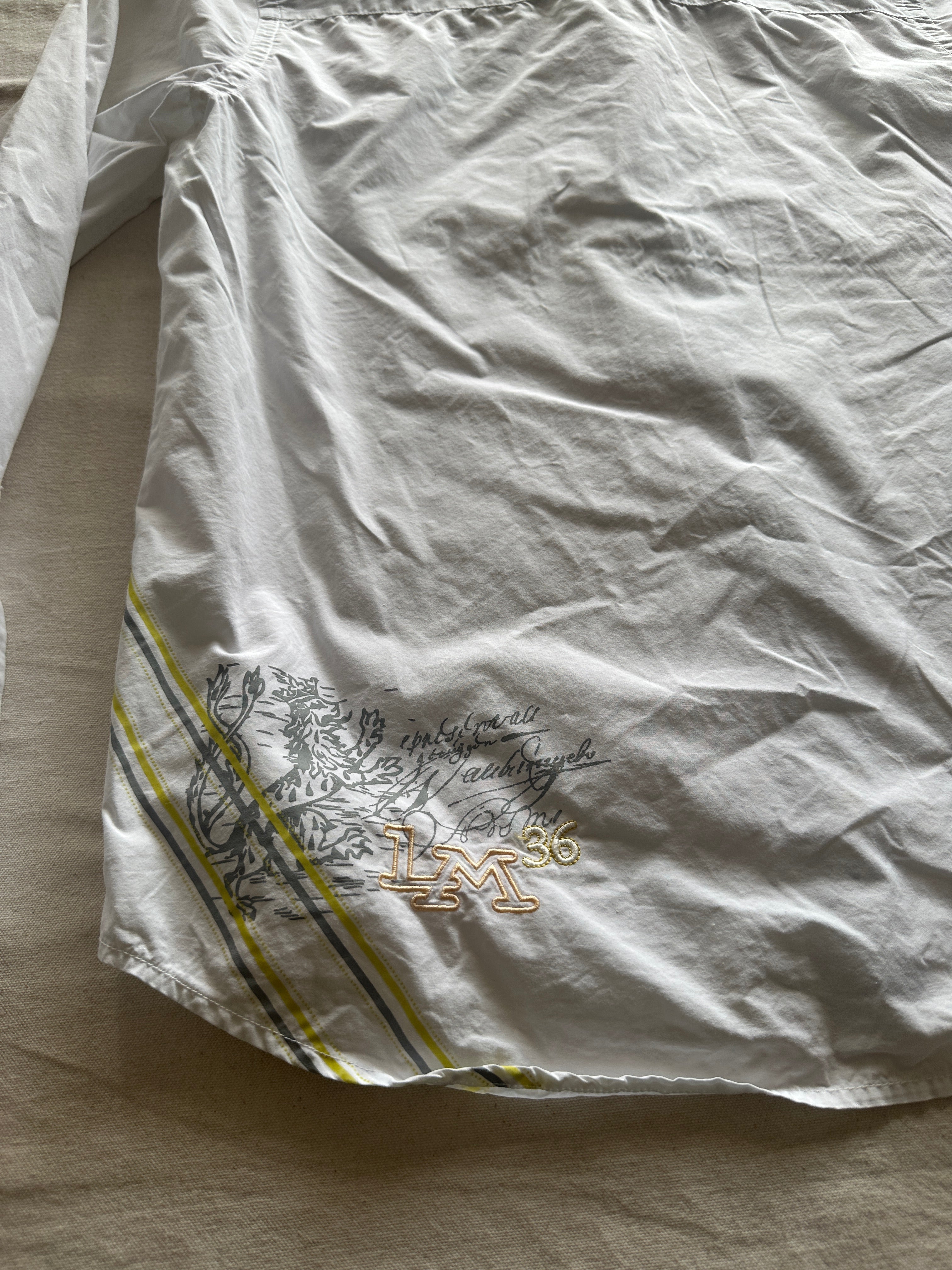 La Martina — Camisa Blanca Coleccion UK, Talla L