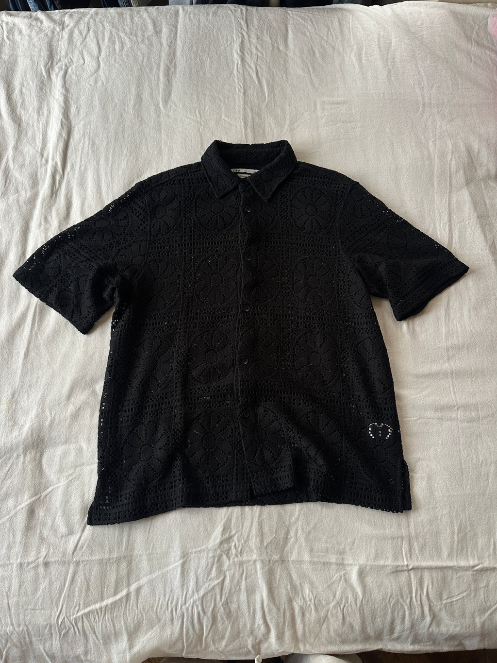 Zara — Camisero Hilo, Talla S