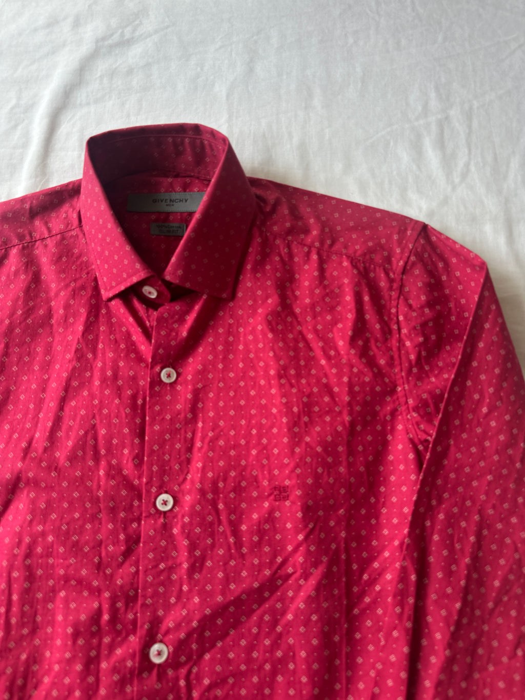 Givenchy — Camisa Roja, Talla S