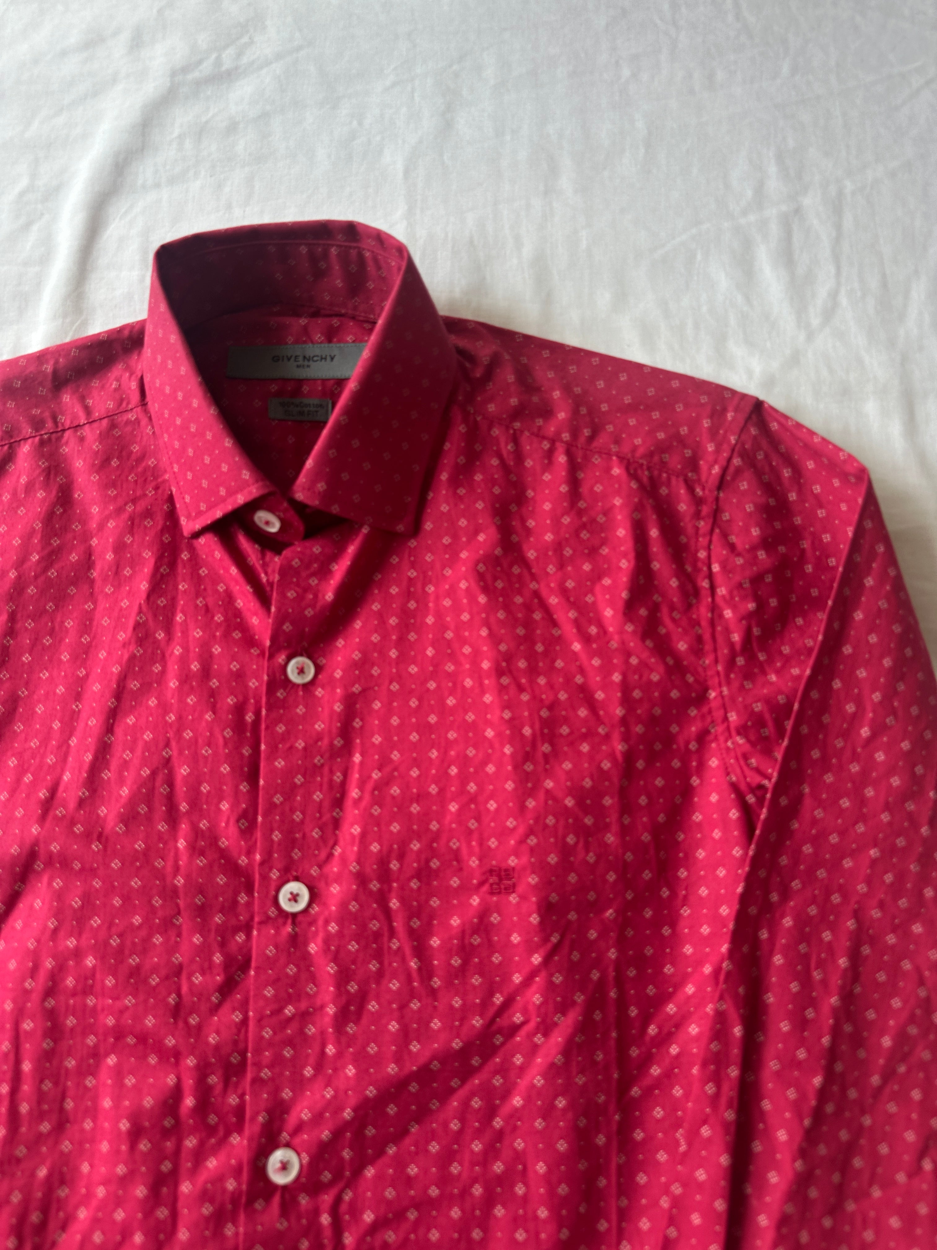 Givenchy — Camisa Roja, Talla S