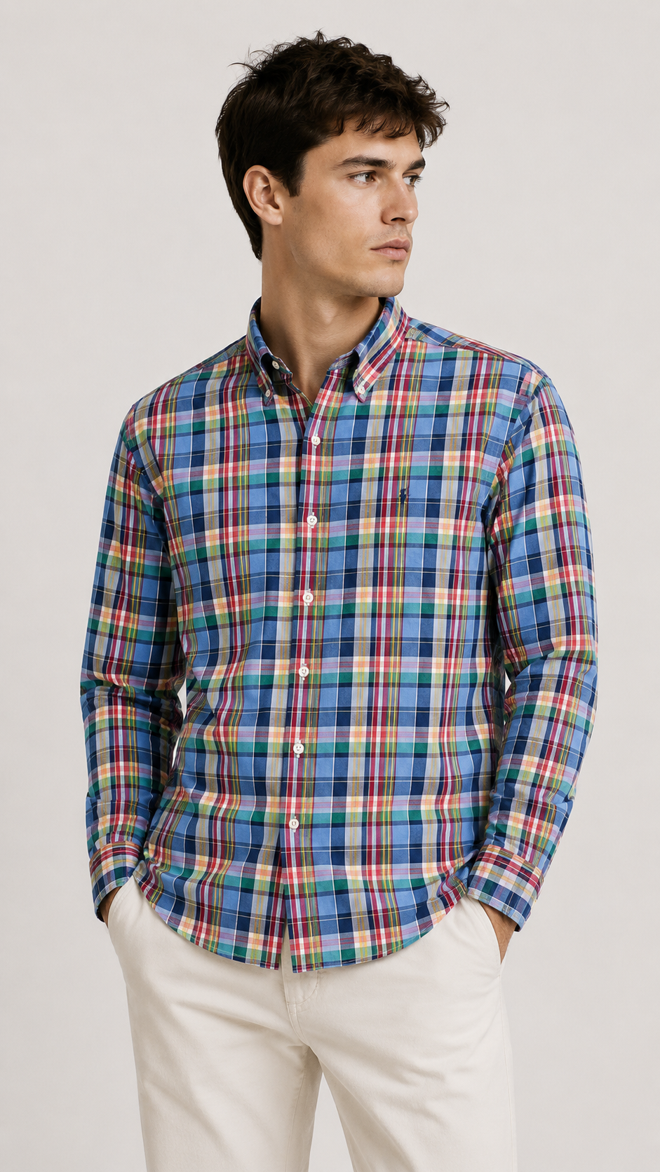 1. Ralph Lauren — Camisa Cuadros, Talla S