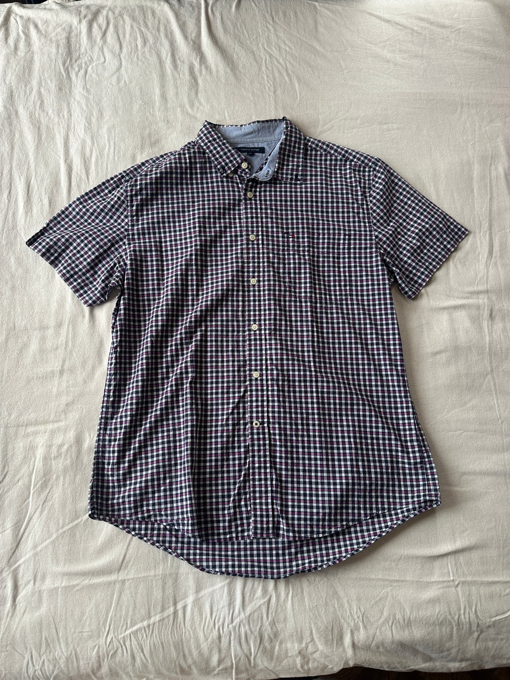 1. Tommy Hilfiger, Camisa Cuadros, Talla XL