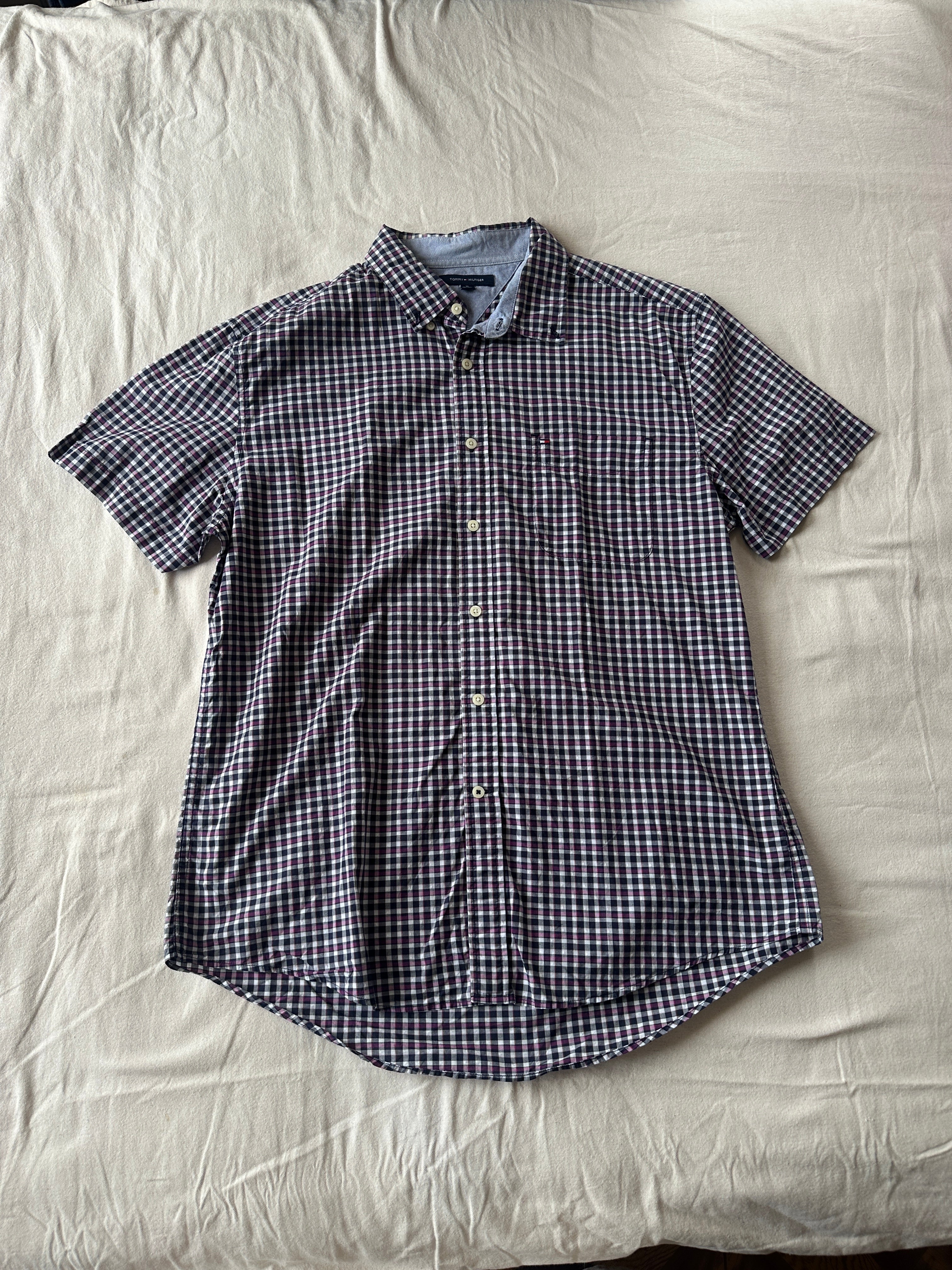 1. Tommy Hilfiger, Camisa Cuadros, Talla XL