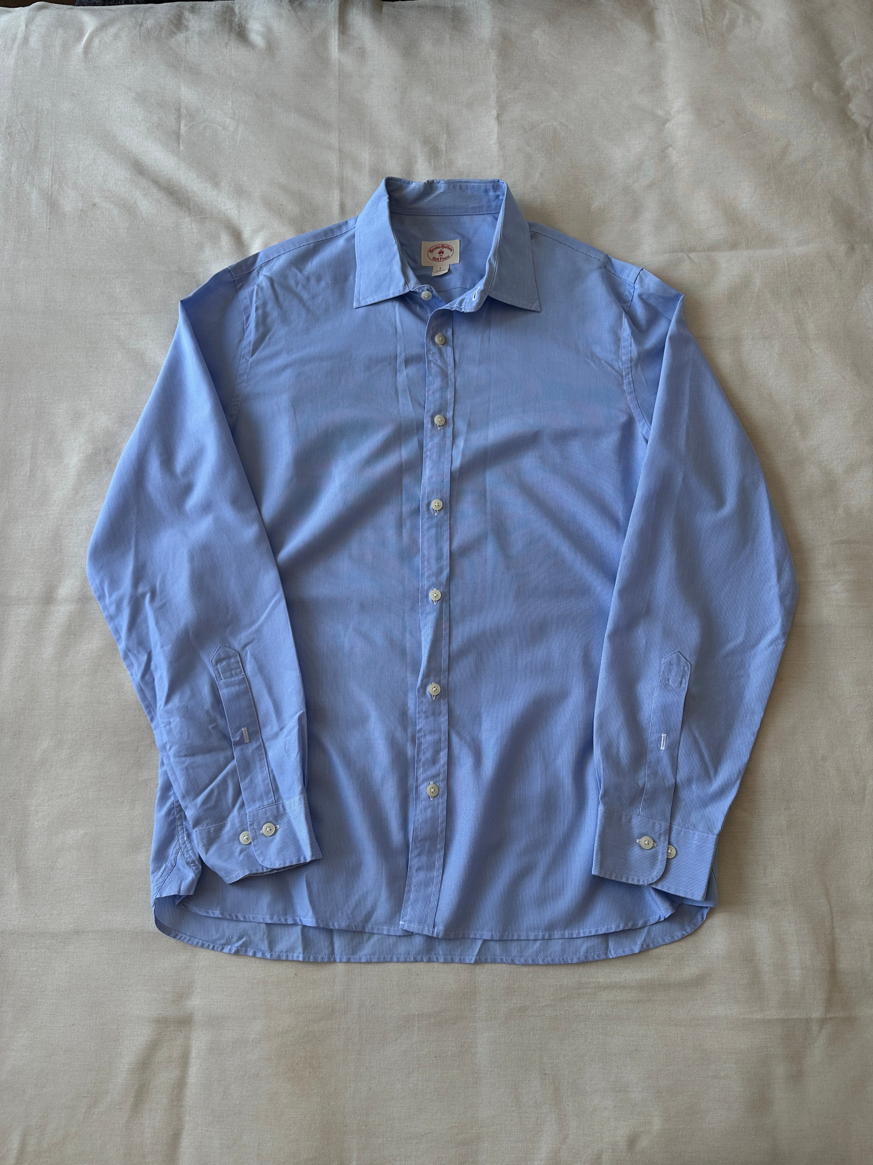 Brooks Brothers — Camisa Celeste, Talla L