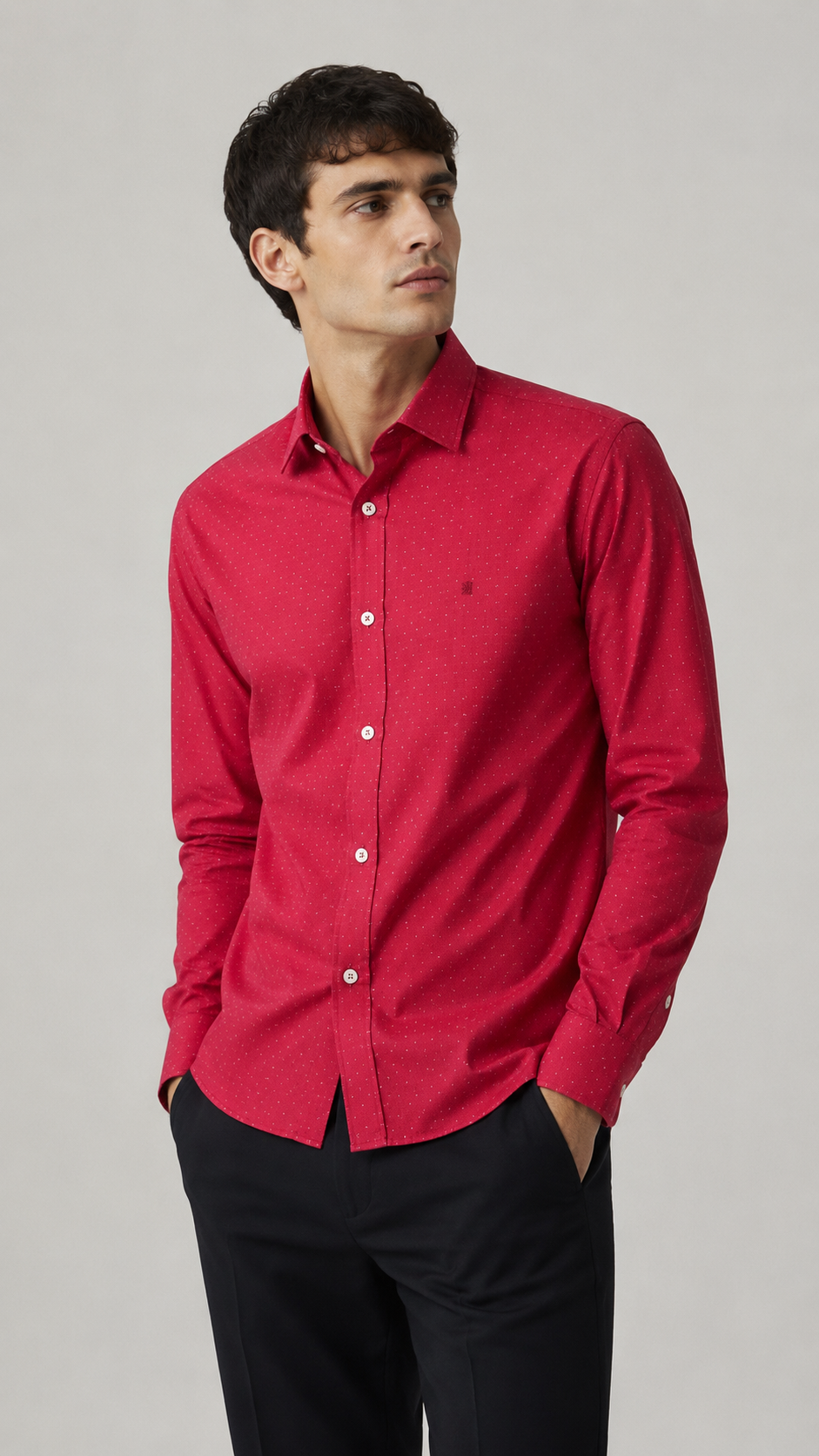 Givenchy — Camisa Roja, Talla S
