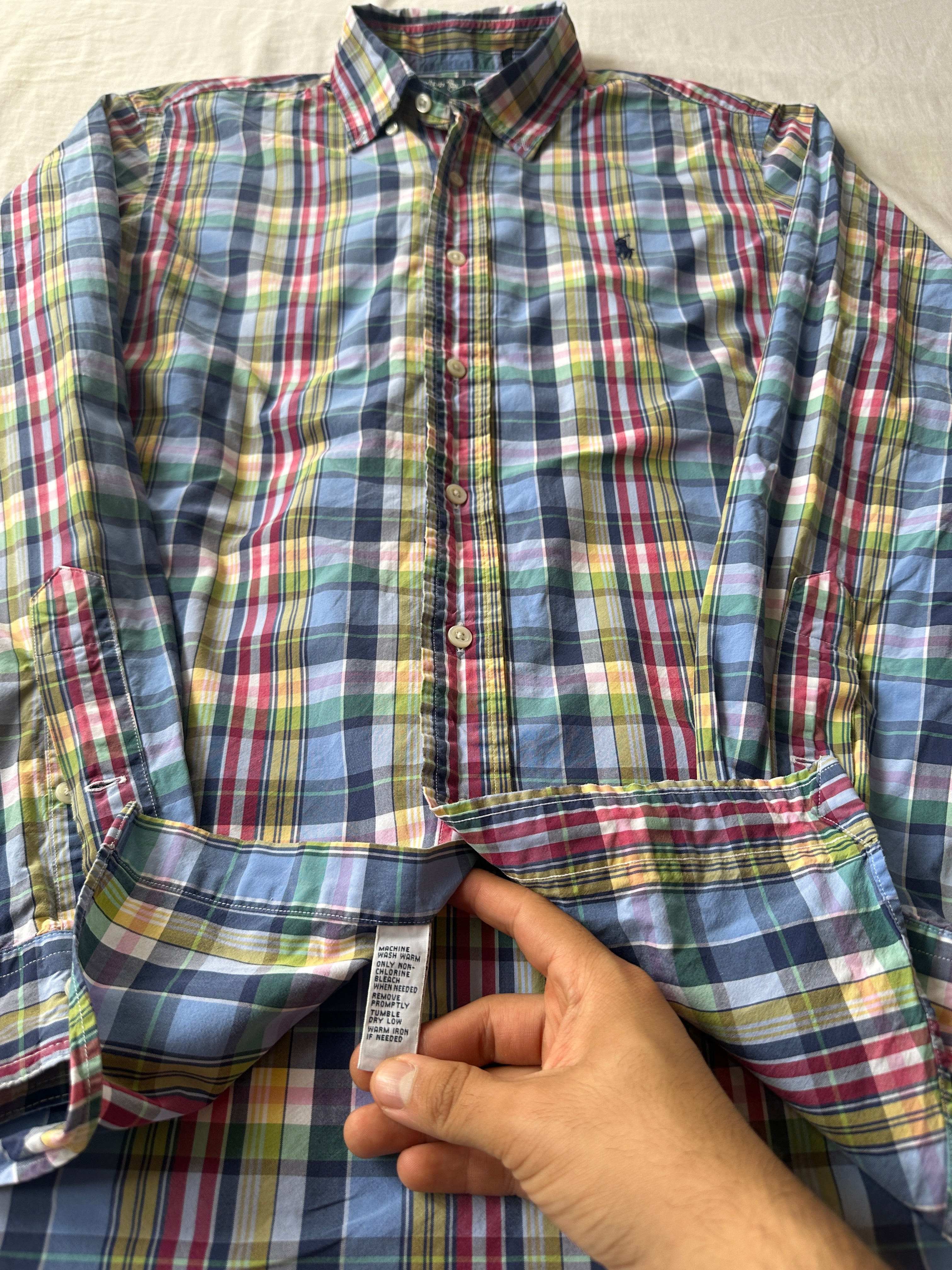 1. Ralph Lauren — Camisa Cuadros, Talla S