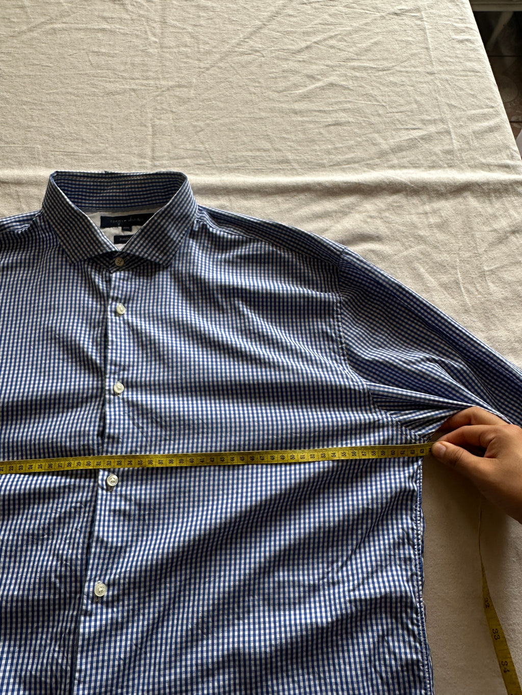 1. Tommy Hilfiger — Camisa Cuadros Pequeños, Talla XXL