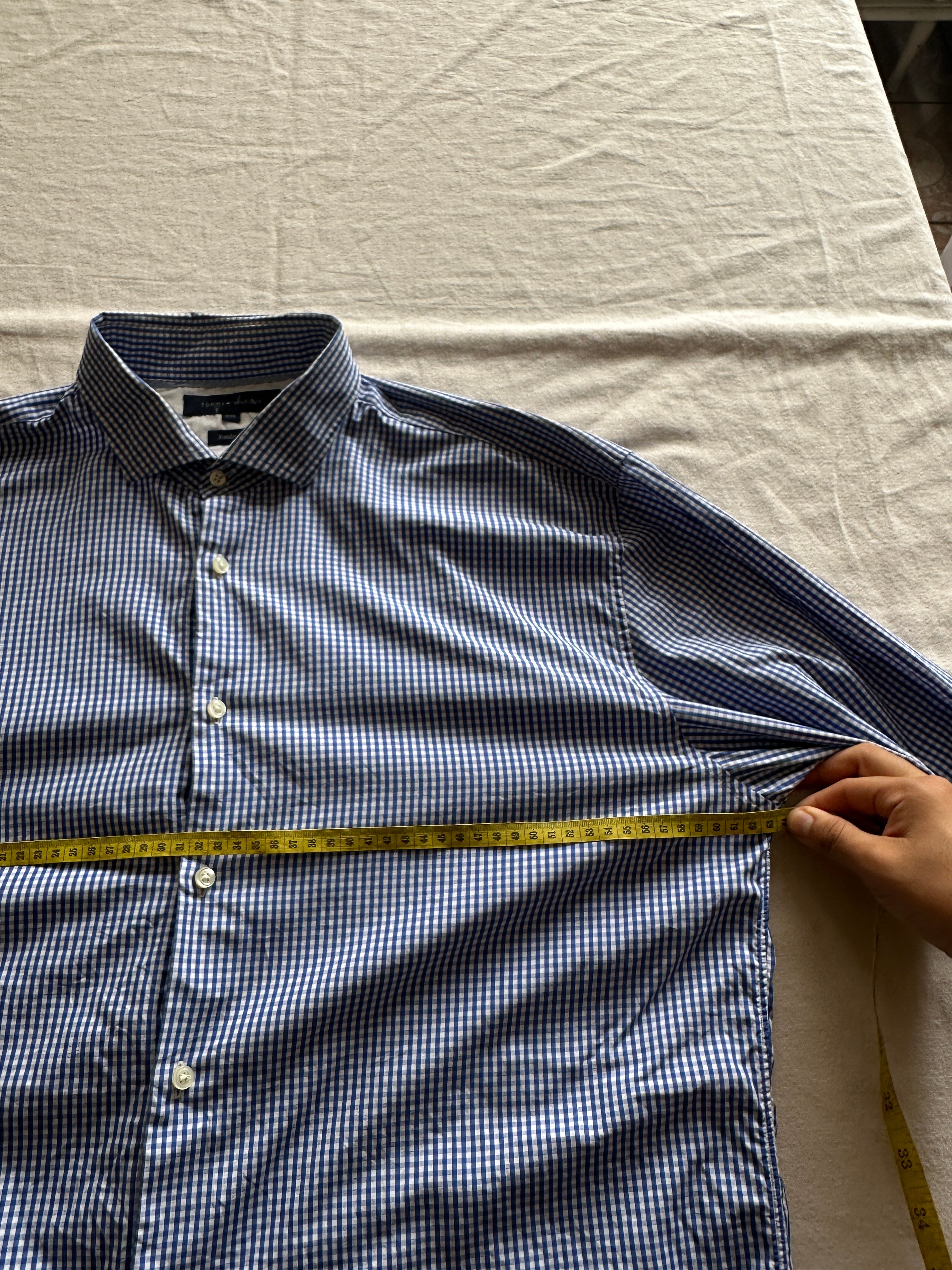 1. Tommy Hilfiger — Camisa Cuadros Pequeños, Talla XXL