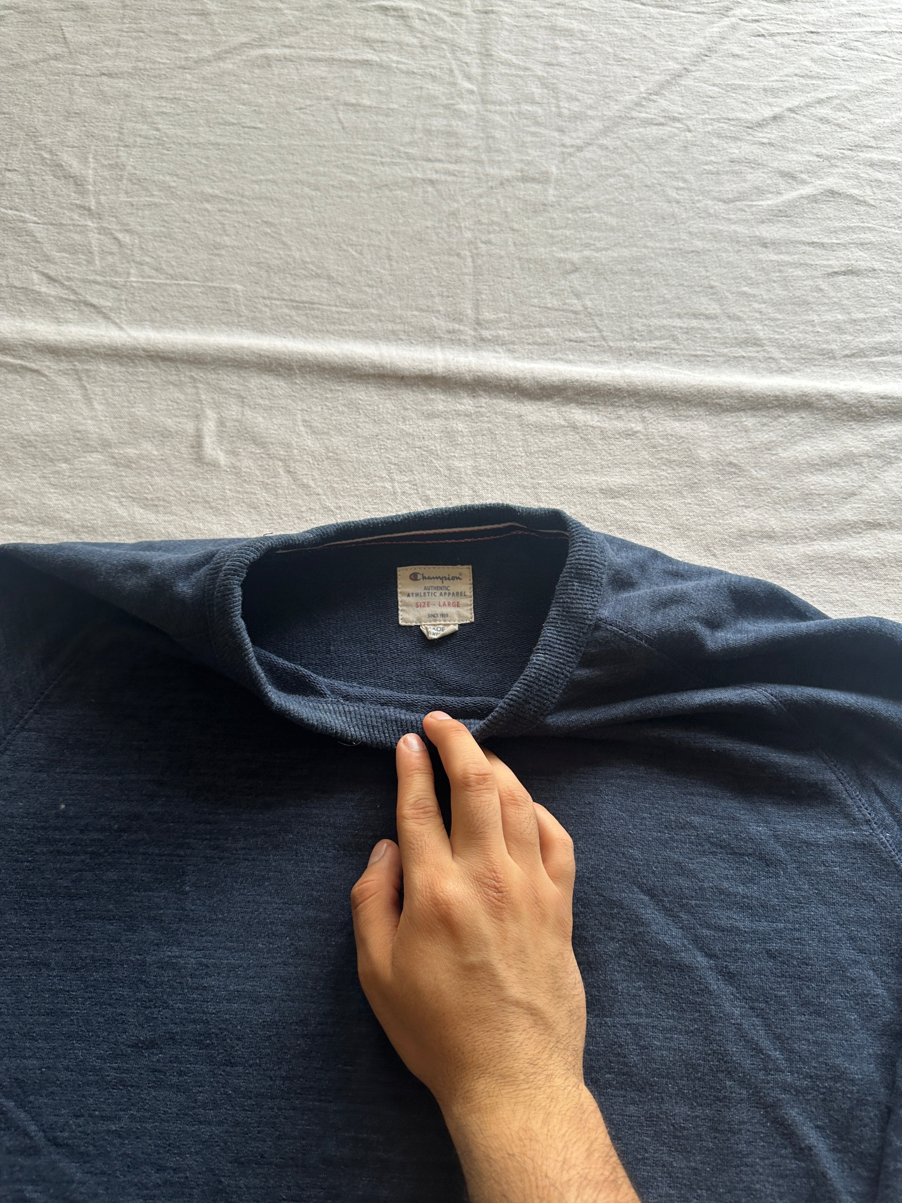 Champions — Crewneck Azul, Talla L