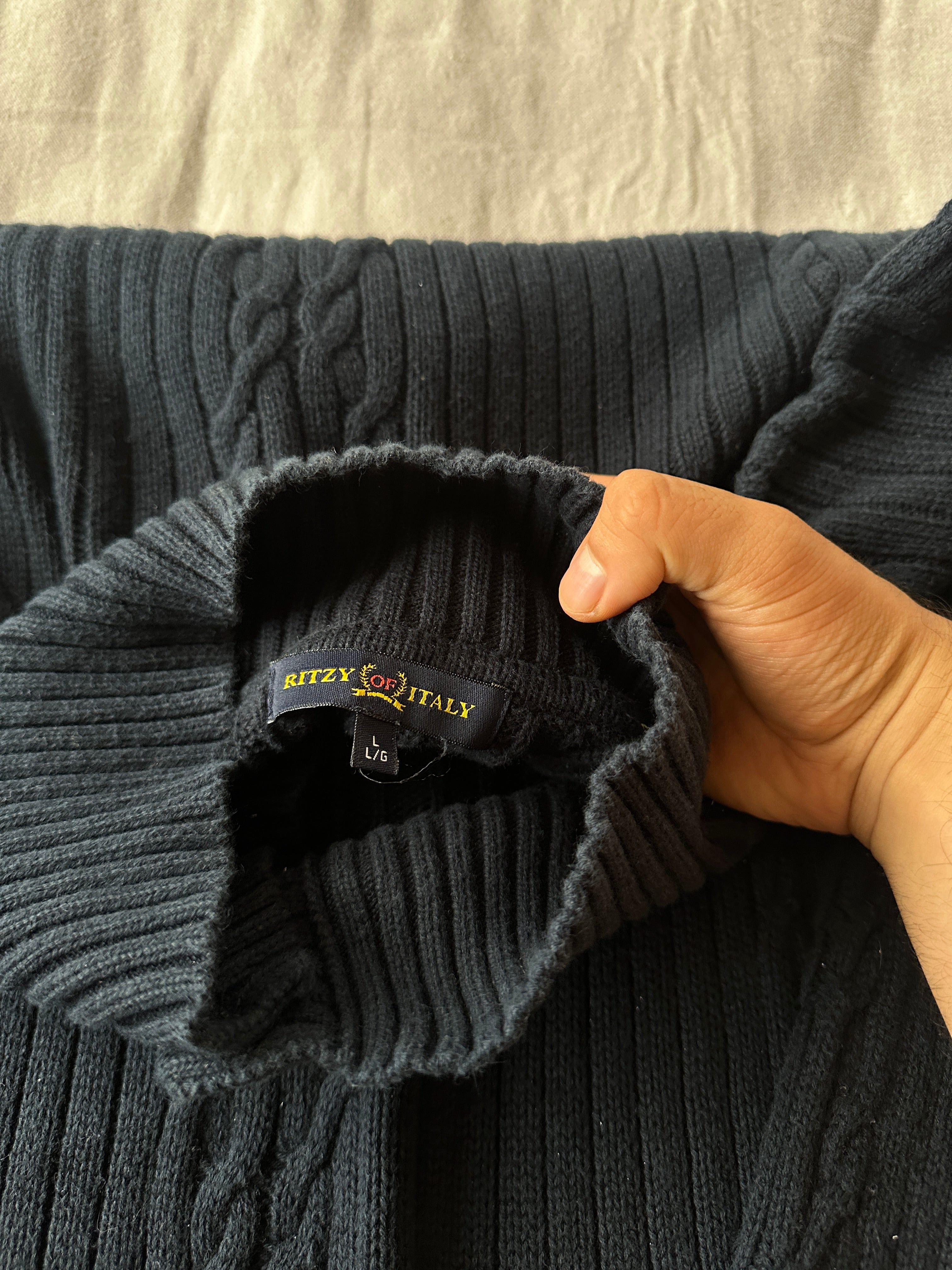 Ritzy of Italy — Sweater Negro, Talla L
