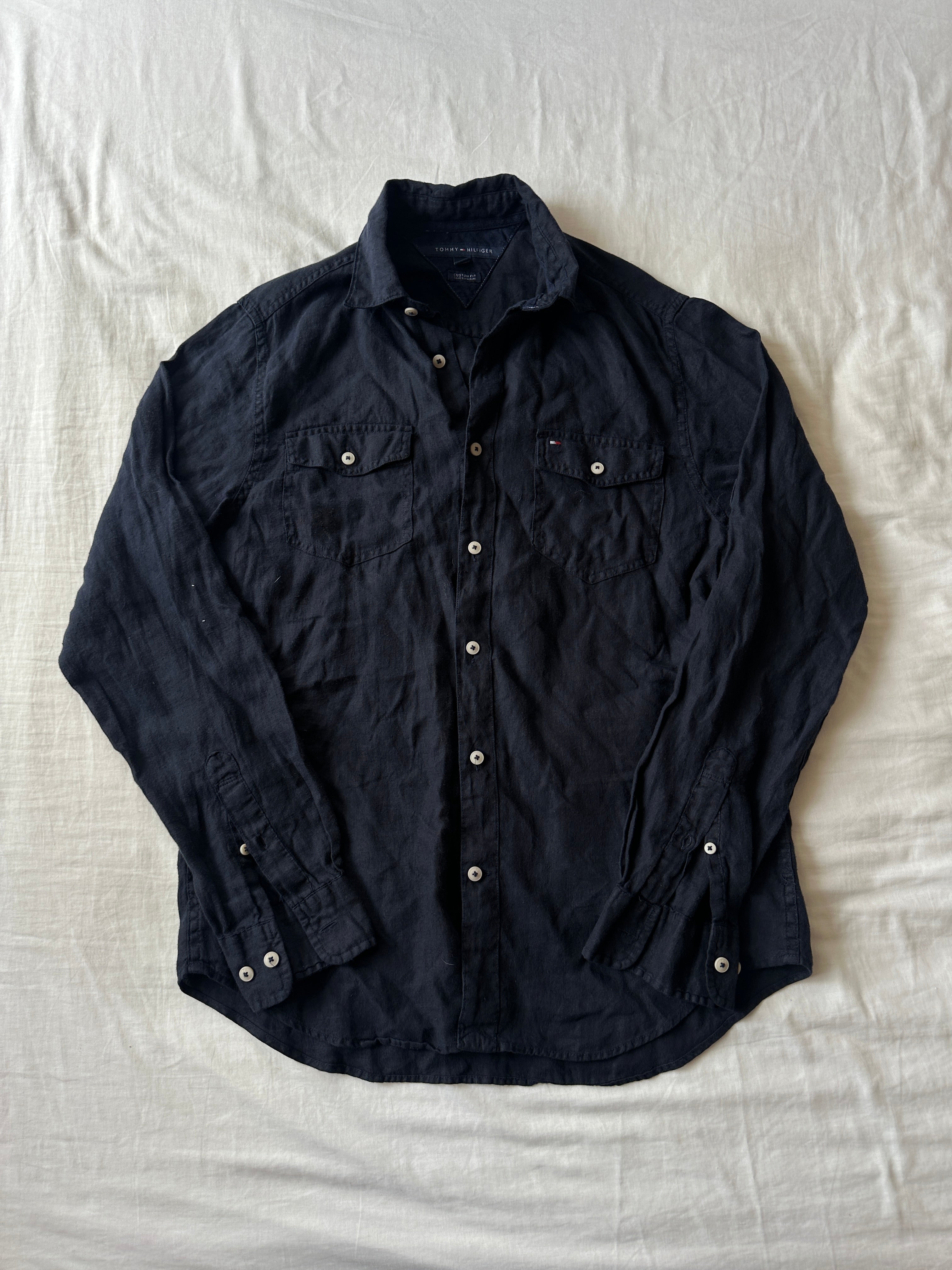 1. Tommy Hilfiger — Camisa Lino, Talla M