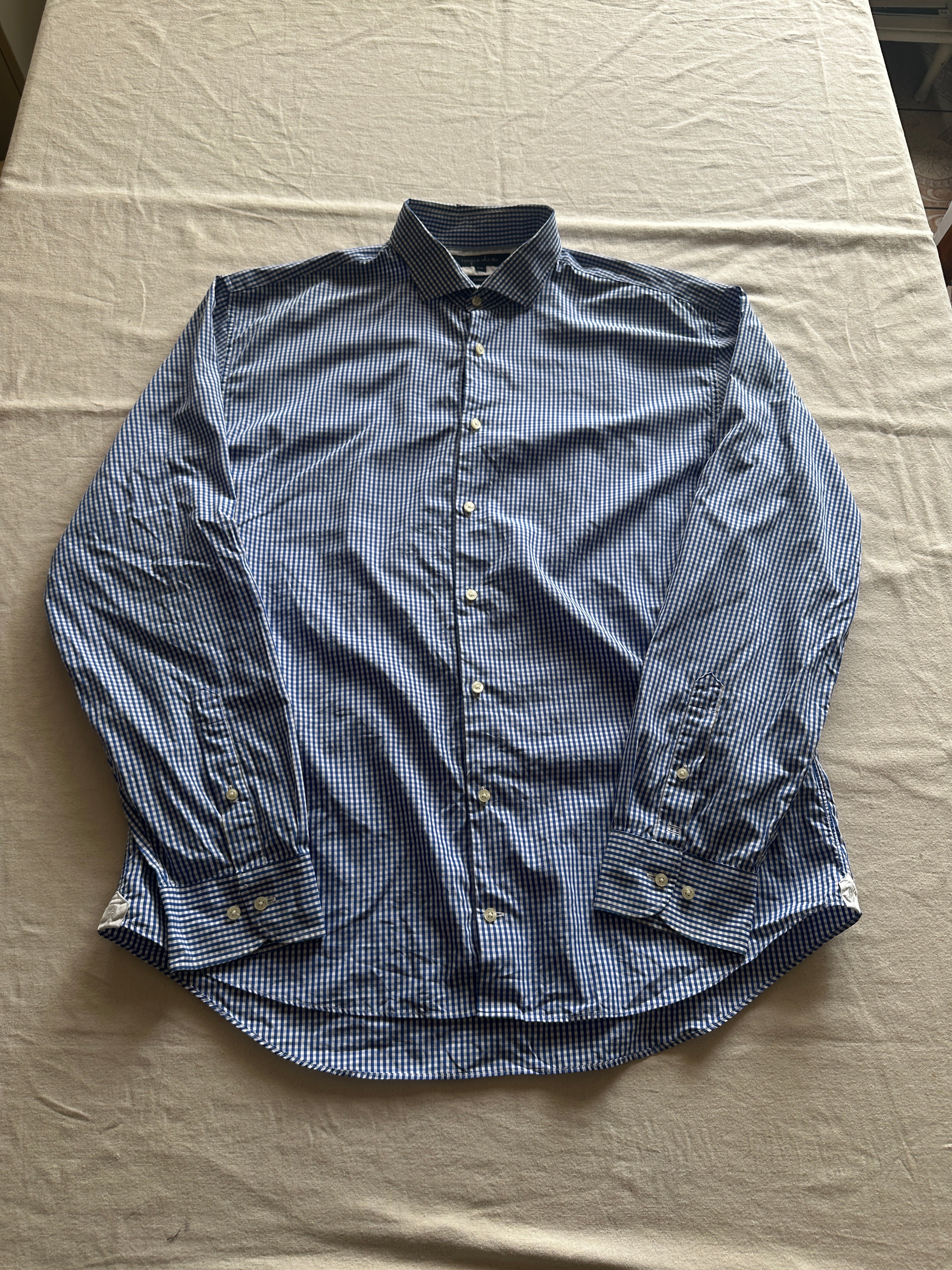 1. Tommy Hilfiger — Camisa Cuadros Pequeños, Talla XXL
