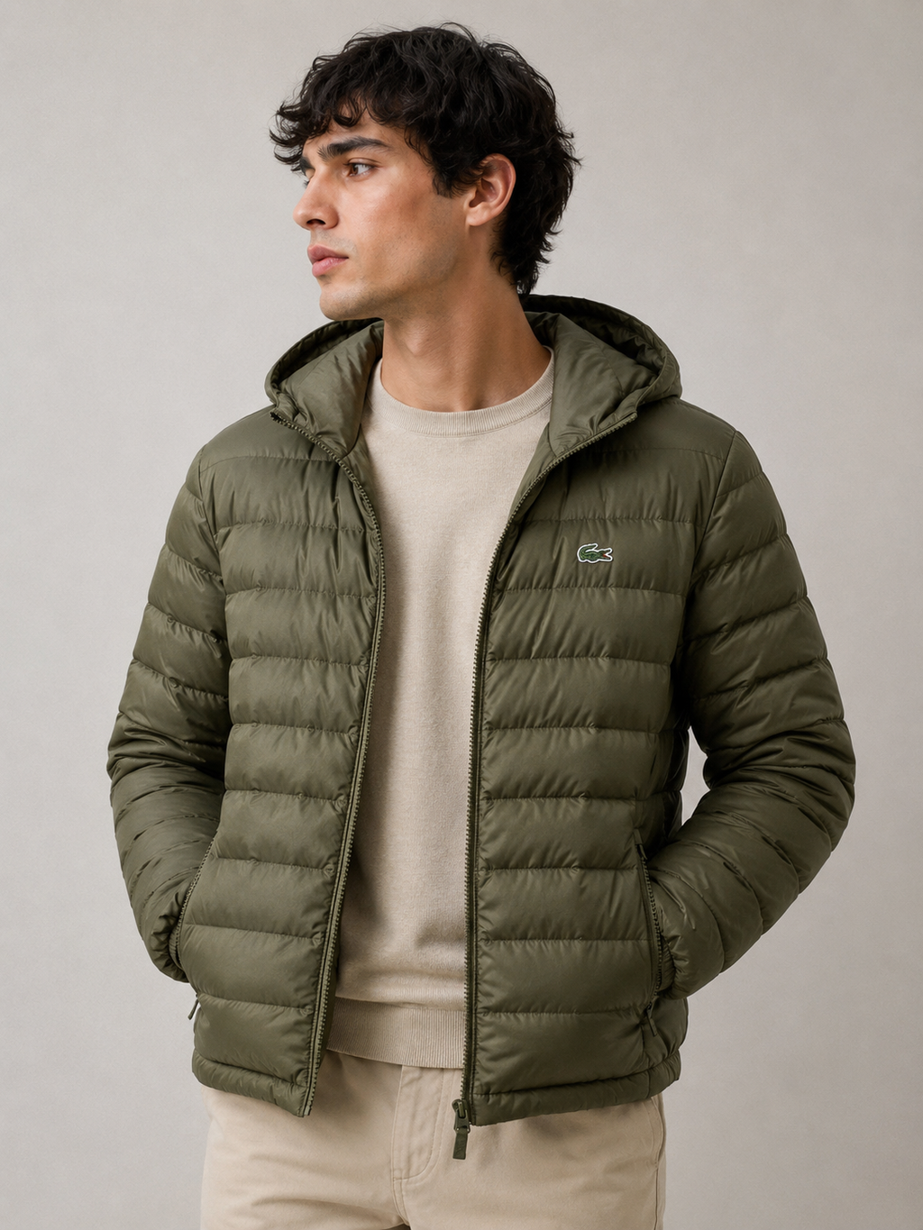 Lacoste — Casaca Plumas
