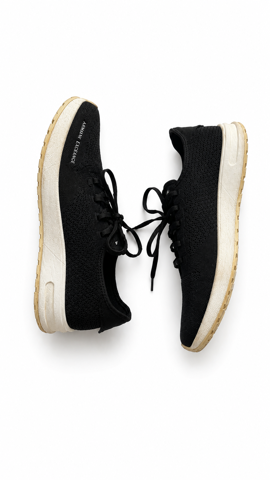 Armani Exchange — Zapatillas Negras, Talla 45