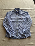 La Martina — Camisa Rayas Celeste, Talla S