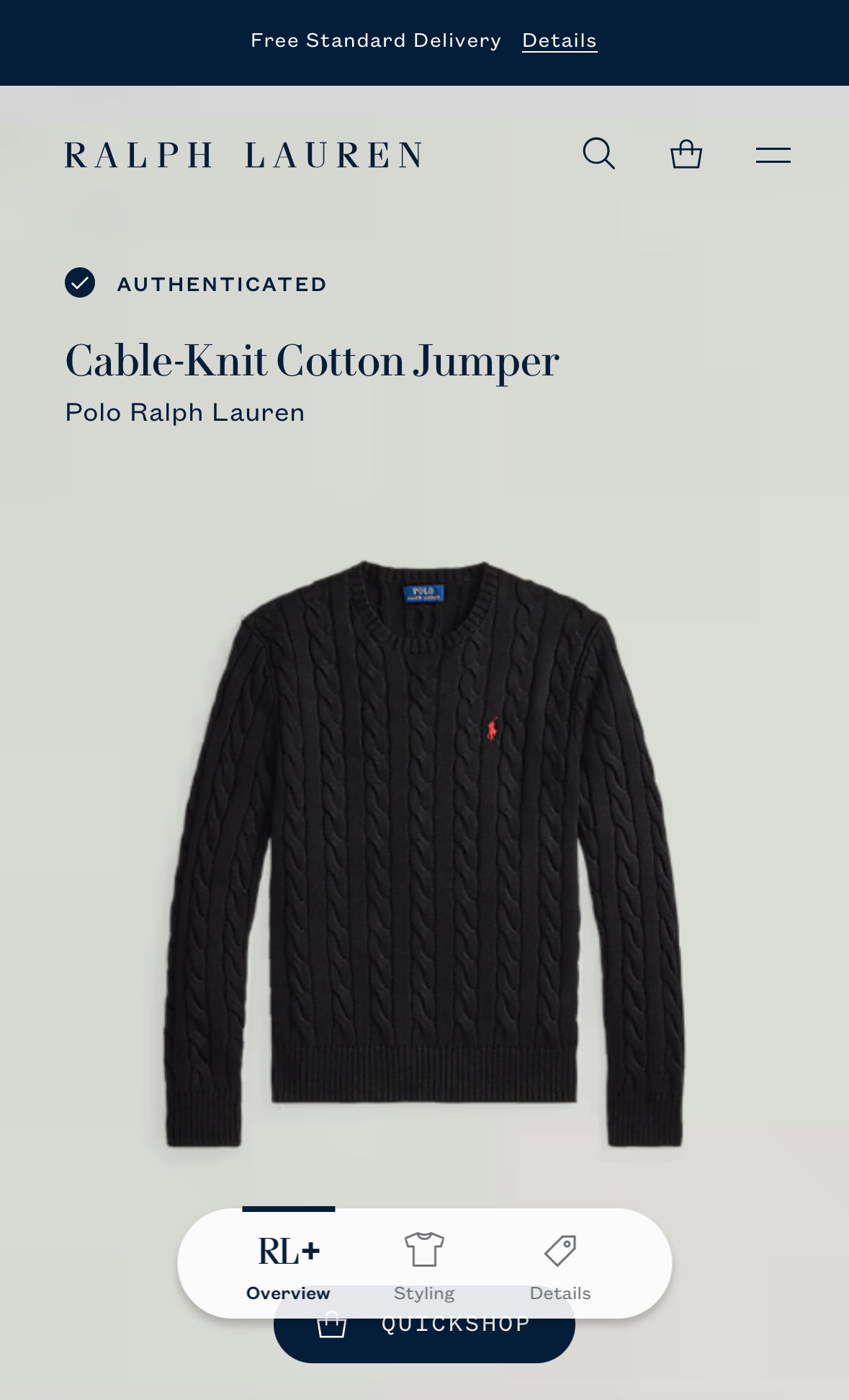 Ralph Lauren — Talla XL