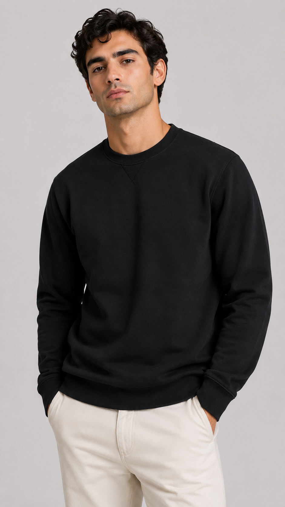 Zara — Nueva Polera Negra, Talla M