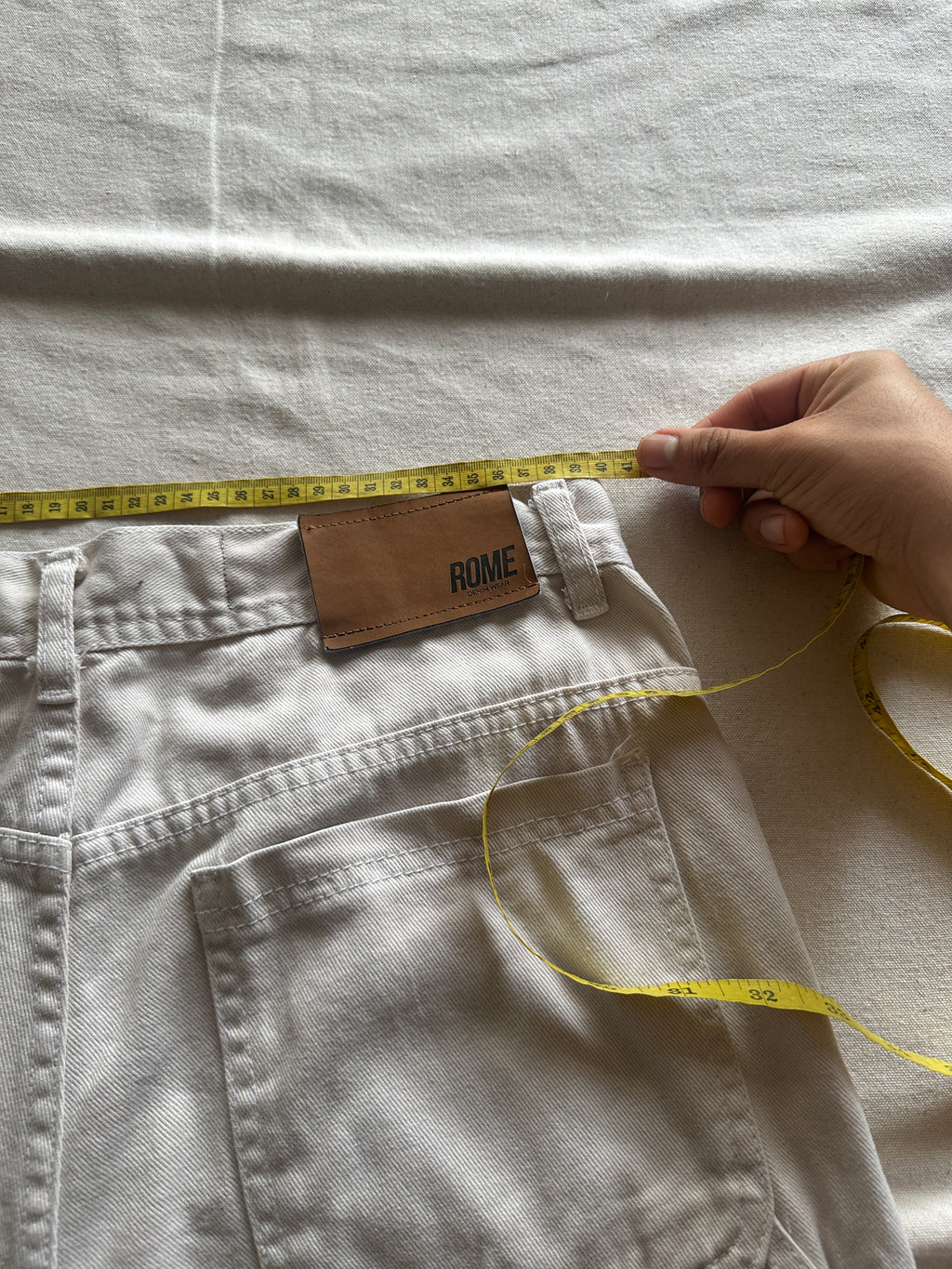Rome — Pantalon Carpentes Beige, Talla 32
