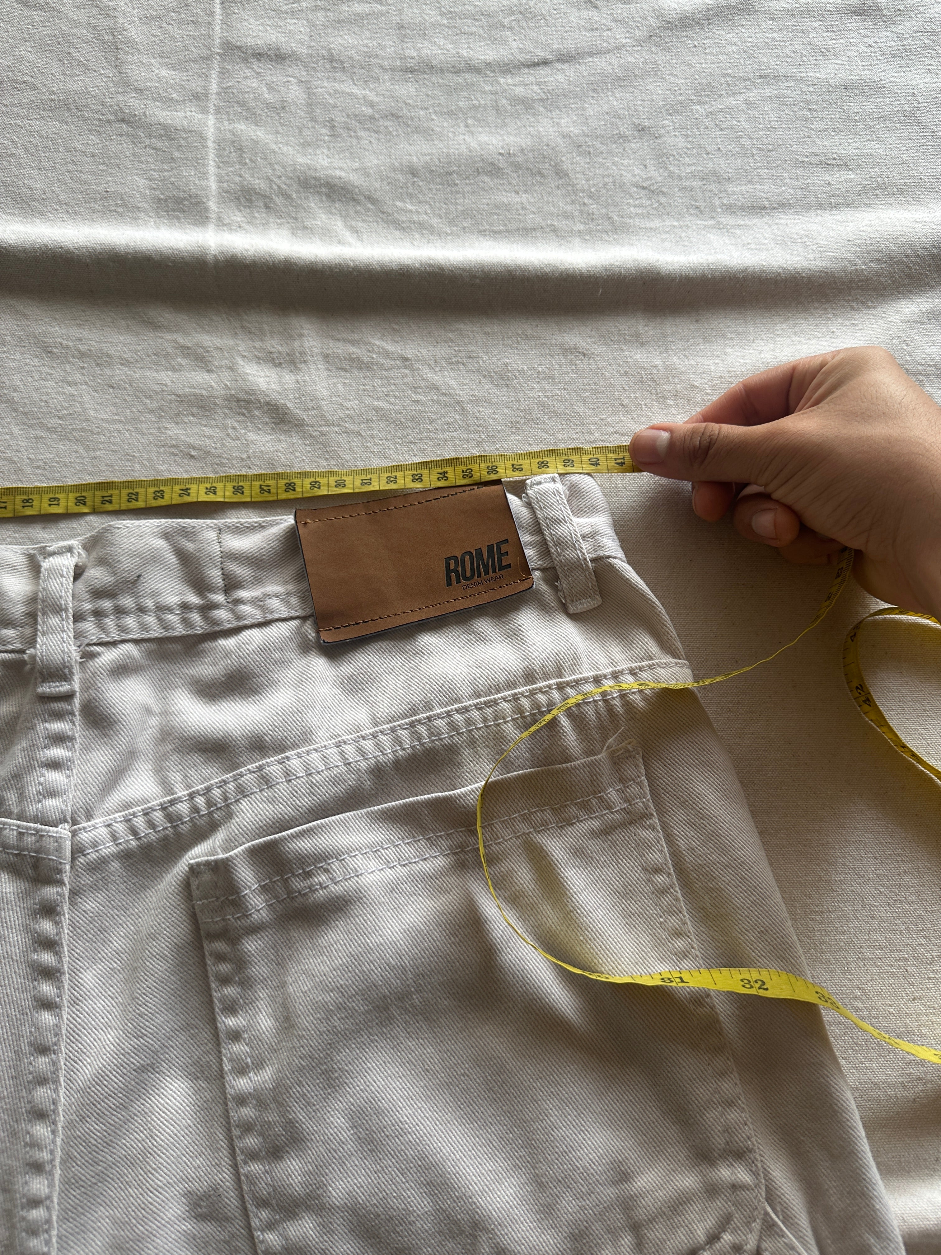 Rome — Pantalon Carpentes Beige, Talla 32